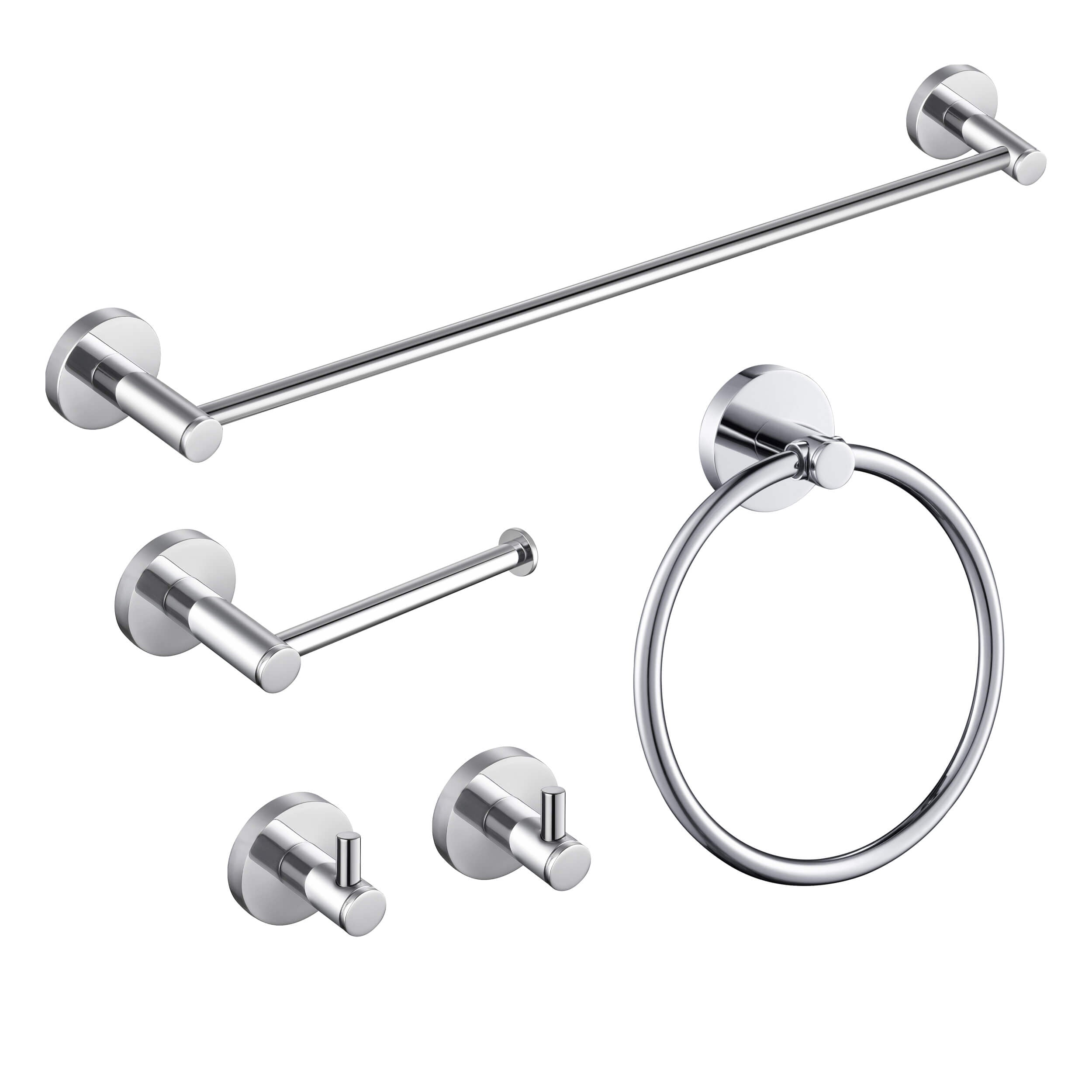 Halo 5-Piece Bathroom Hardware Set - C-CBA14-5-3