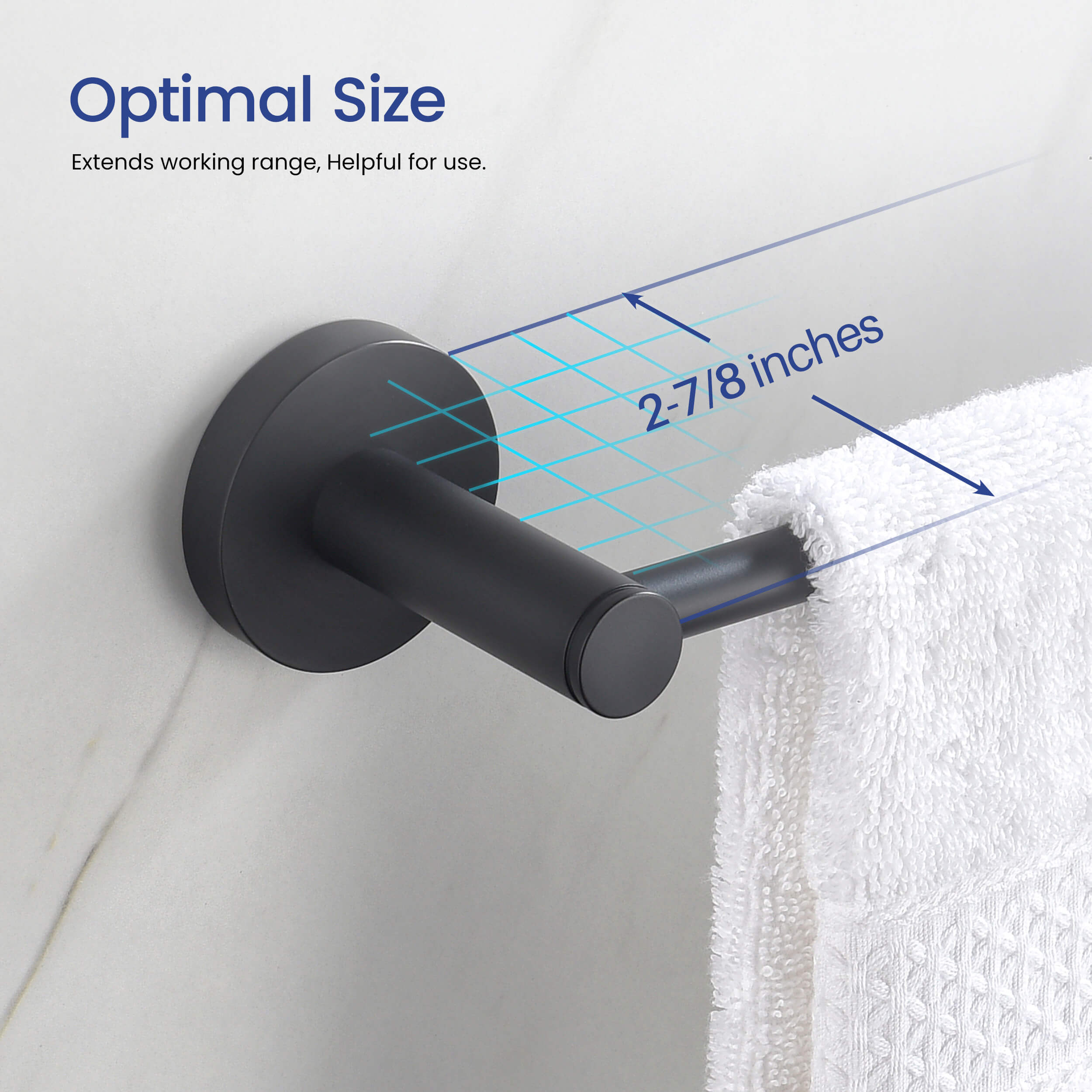 Halo 5-Piece Bathroom Hardware Set - C-CBA14-5-1