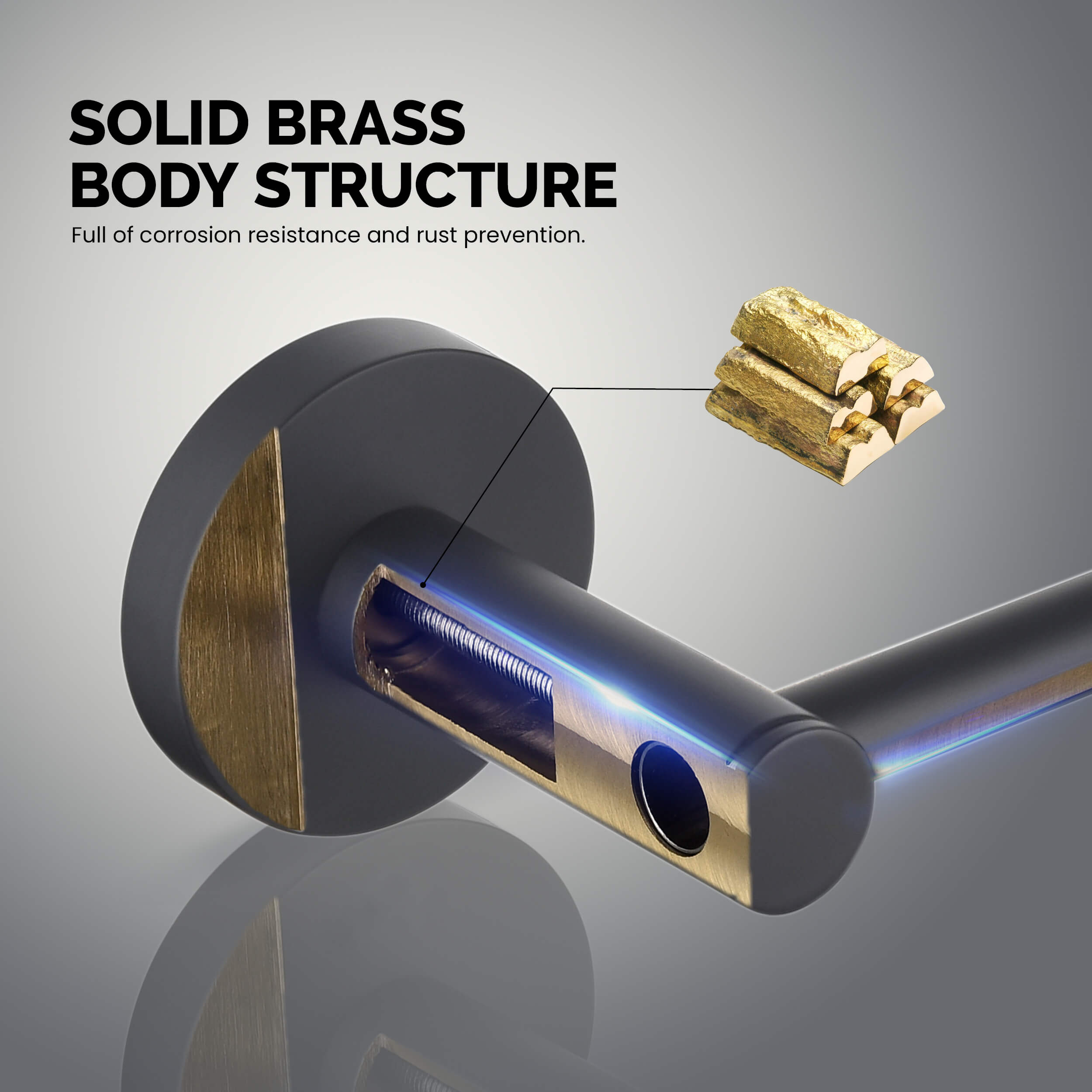 Halo 5-Piece Bathroom Hardware Set - C-CBA14-5-3