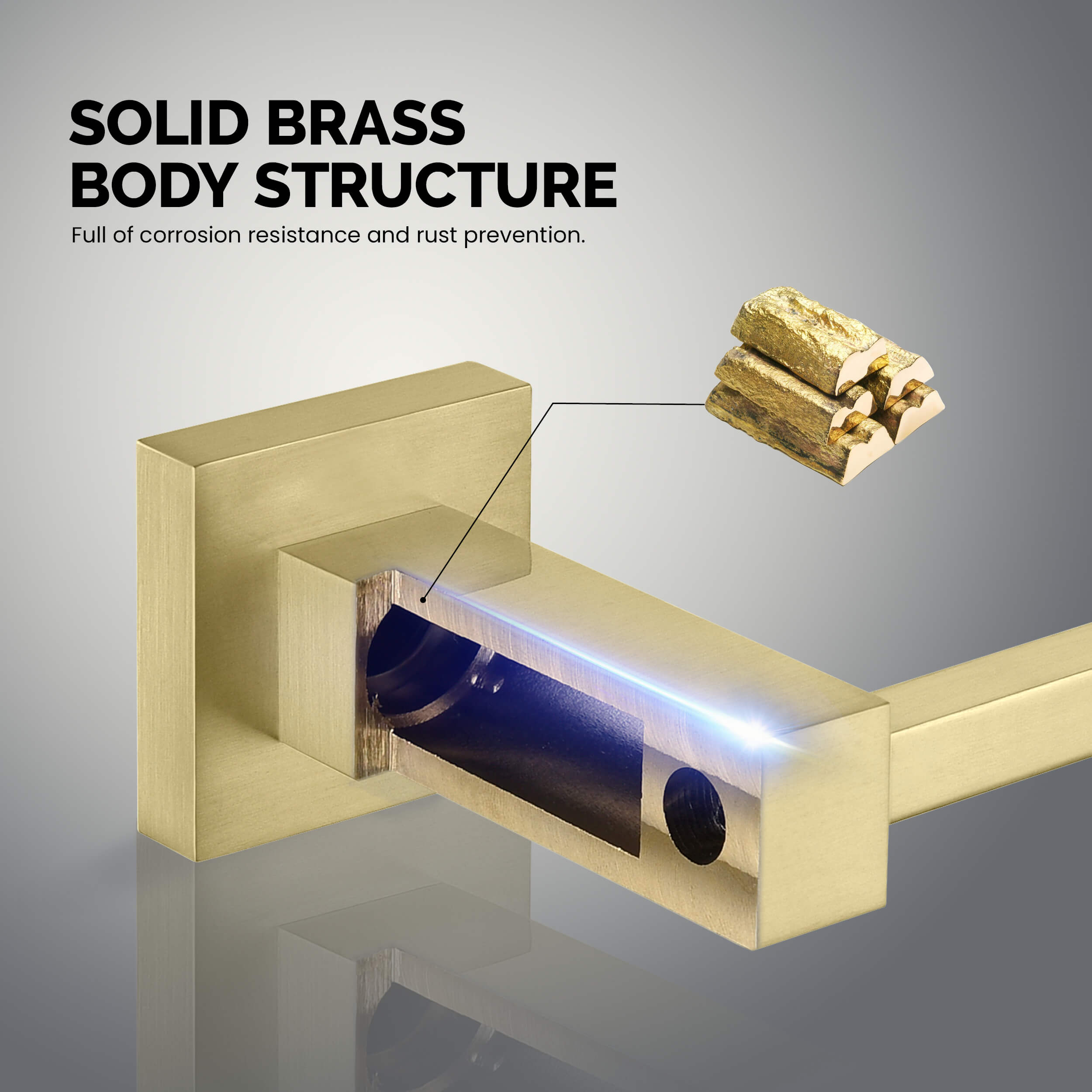 Quadra 2-Piece Bathroom Hardware Set - C-CBA15-2-2