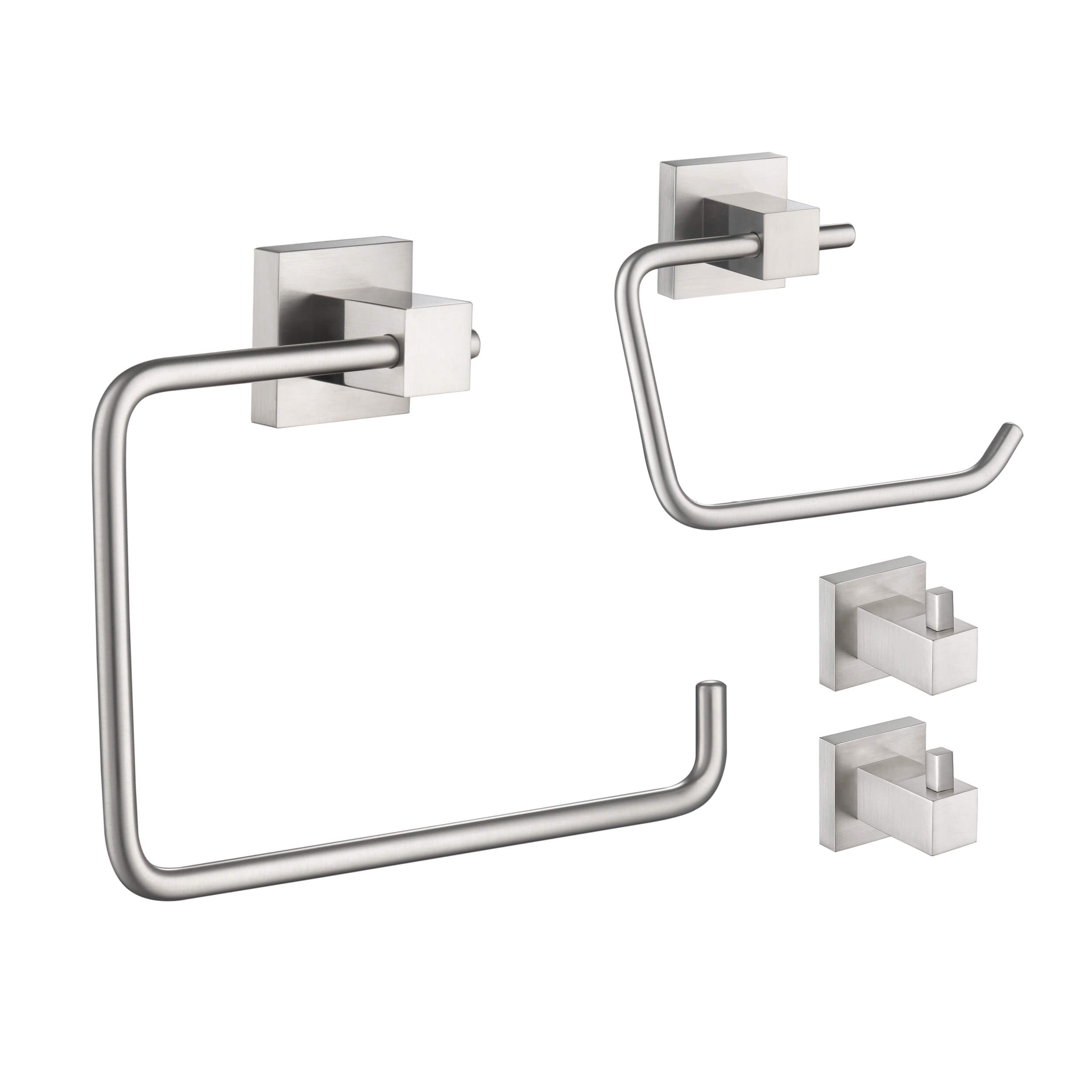 Quadra 4-Piece Bathroom Hardware Set - C-CBA15-4-2