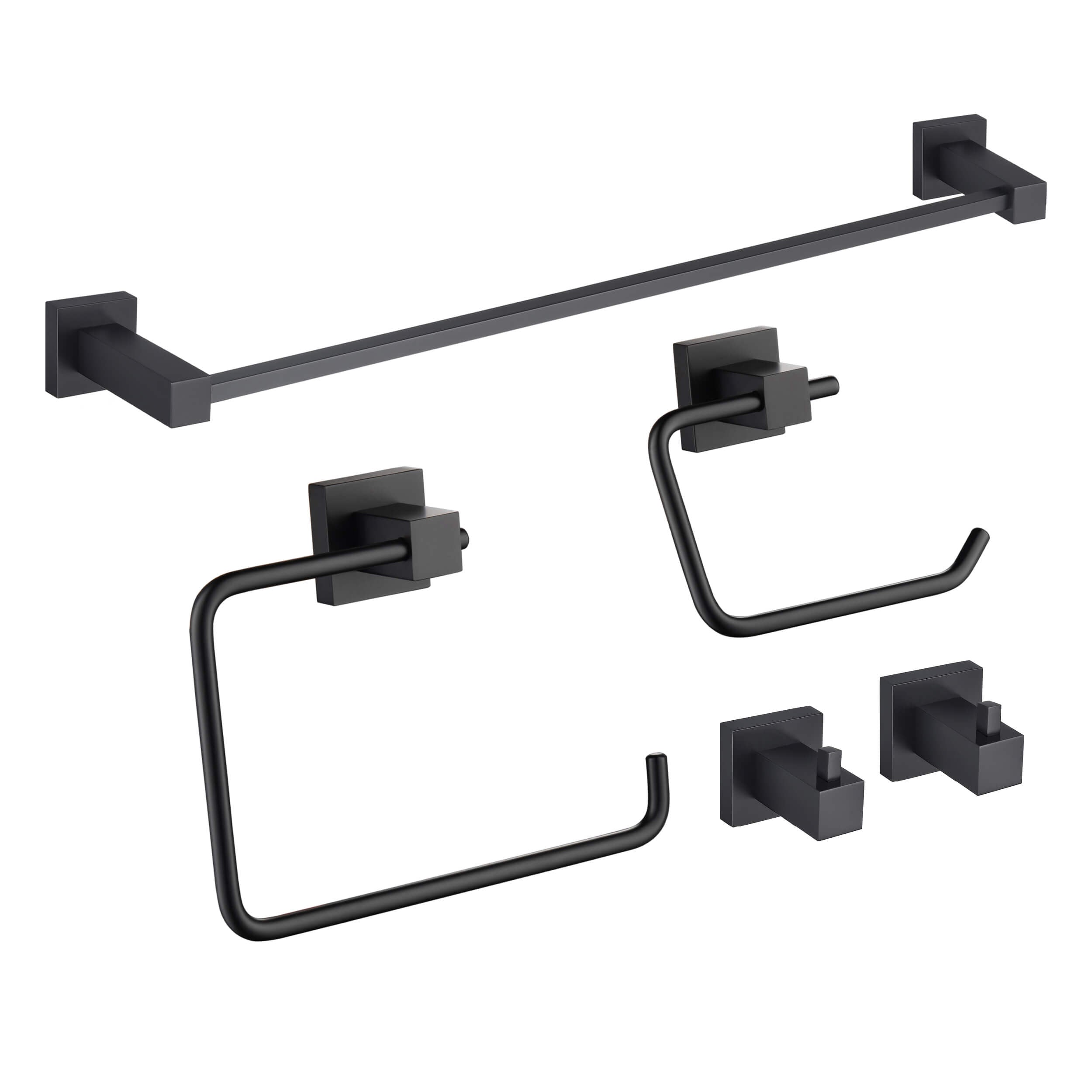 Quadra 5-Piece Bathroom Hardware Set - C-CBA15-5-2