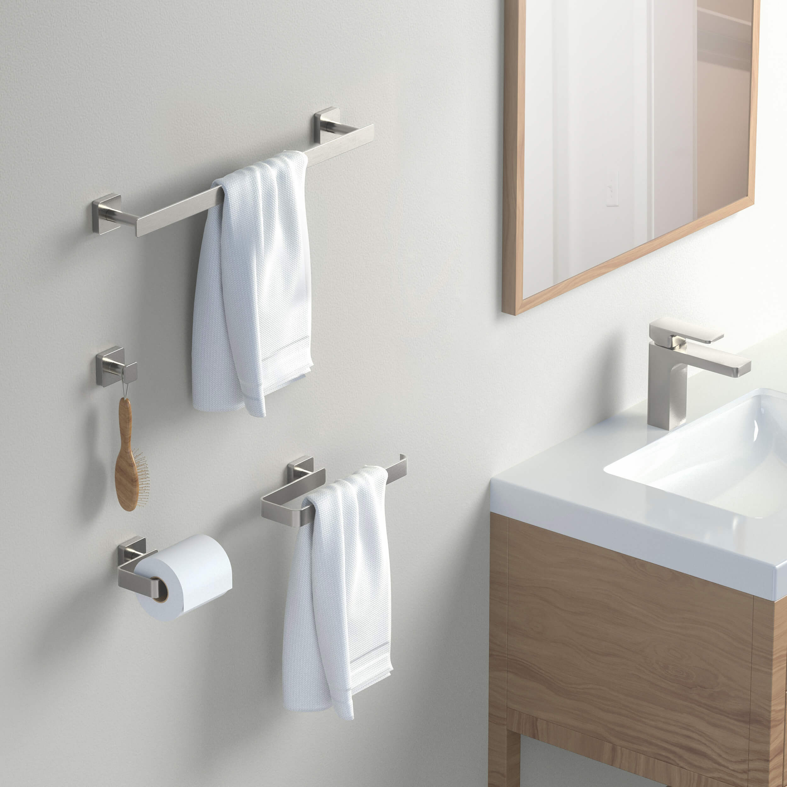 Fusion 4-Piece Bathroom Hardware Set - C-CBA16-4-2