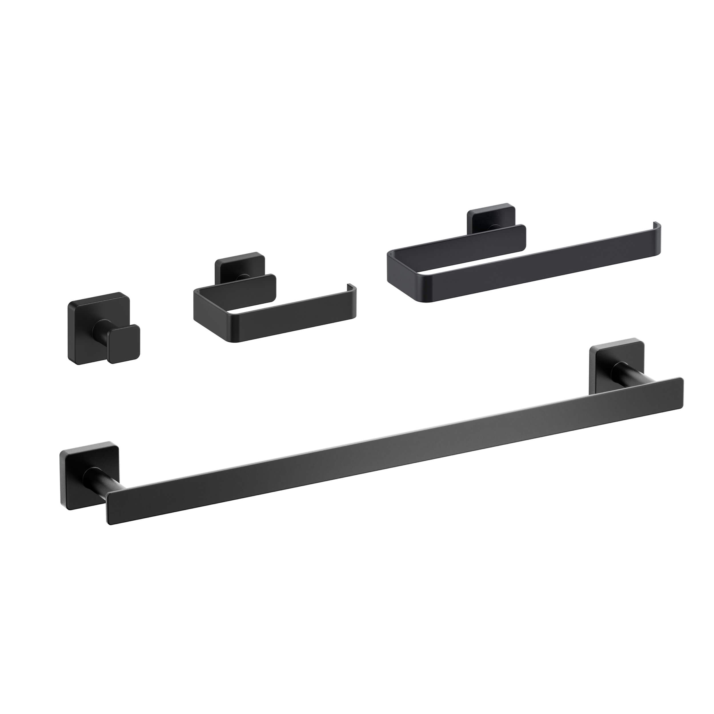 Fusion 4-Piece Bathroom Hardware Set - C-CBA16-4-2