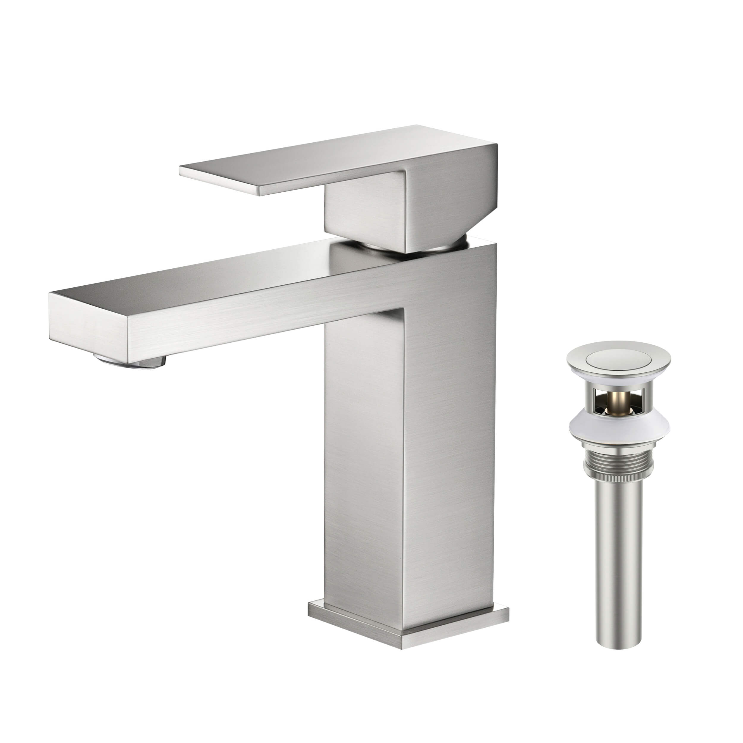 Value Collection - Single Handle Bathroom Vanity Sink Faucet with Pop Up Drain - F202