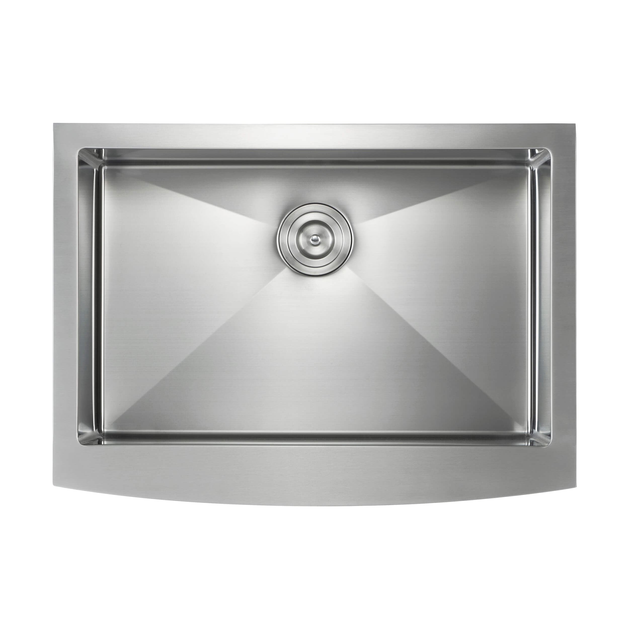 30" Handcrafted Farmhouse Apron Single Bowl Stainless Steel Kitchen Sink - C1-30SF