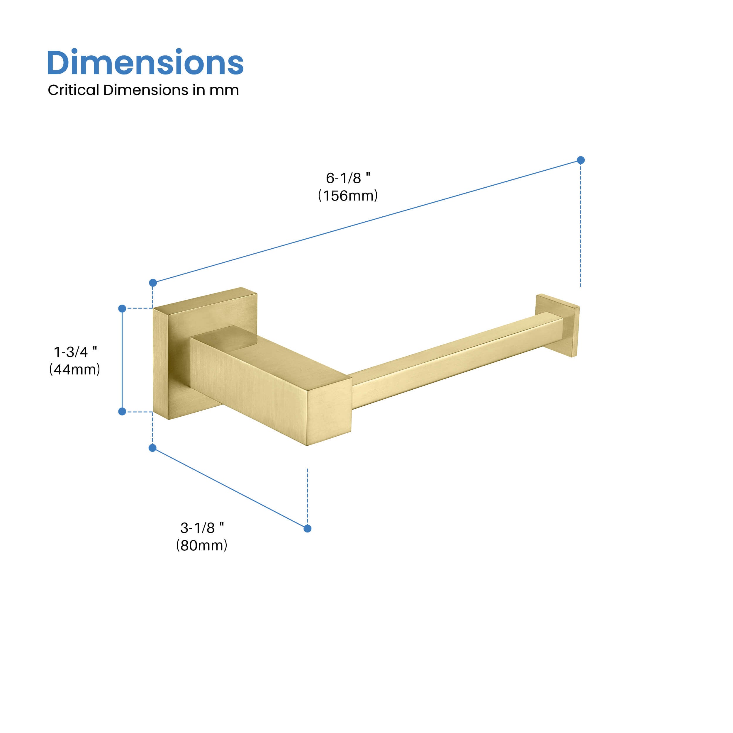 Quadra Bathroom Toilet Paper Holder - CBA-1502