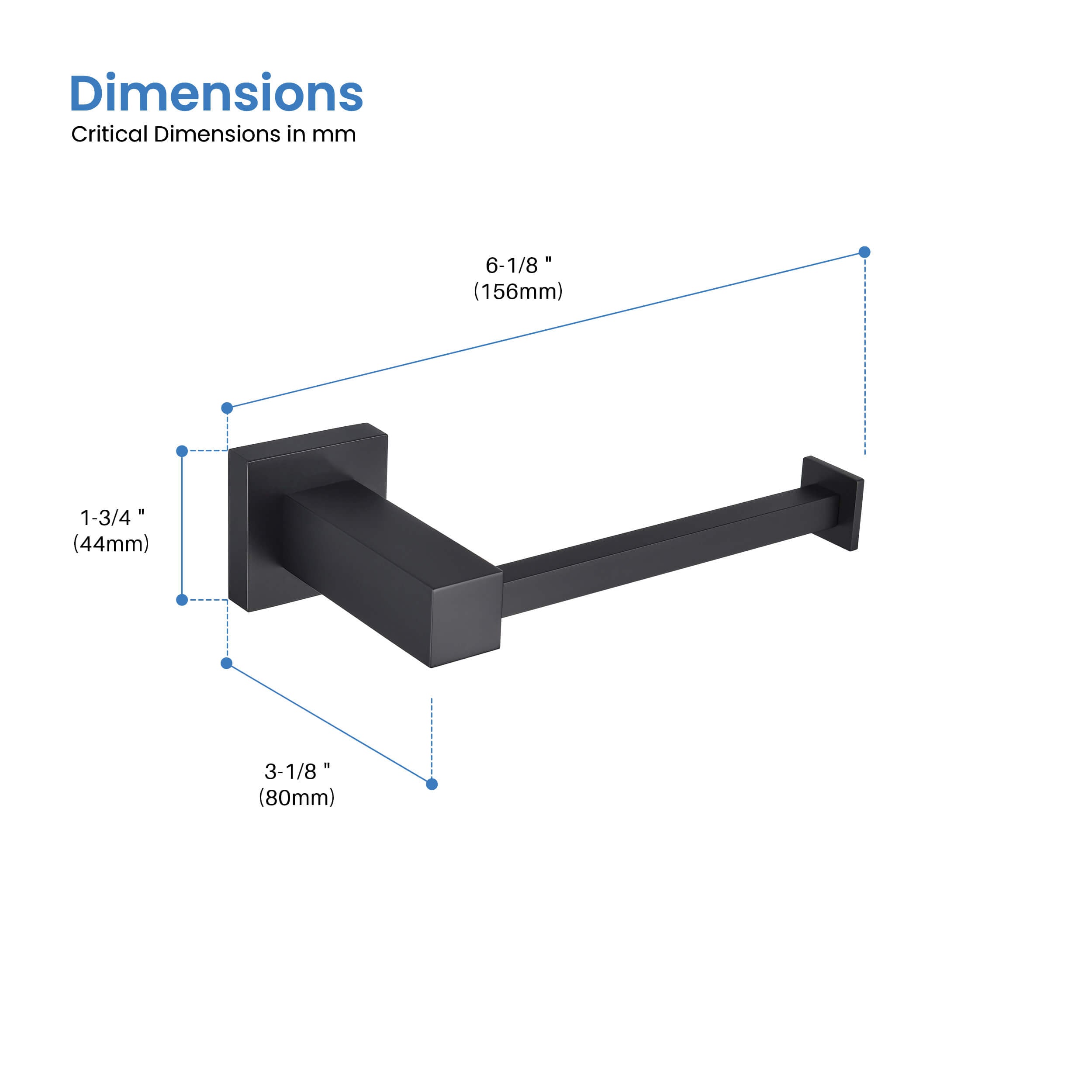 Quadra Bathroom Toilet Paper Holder - CBA-1502