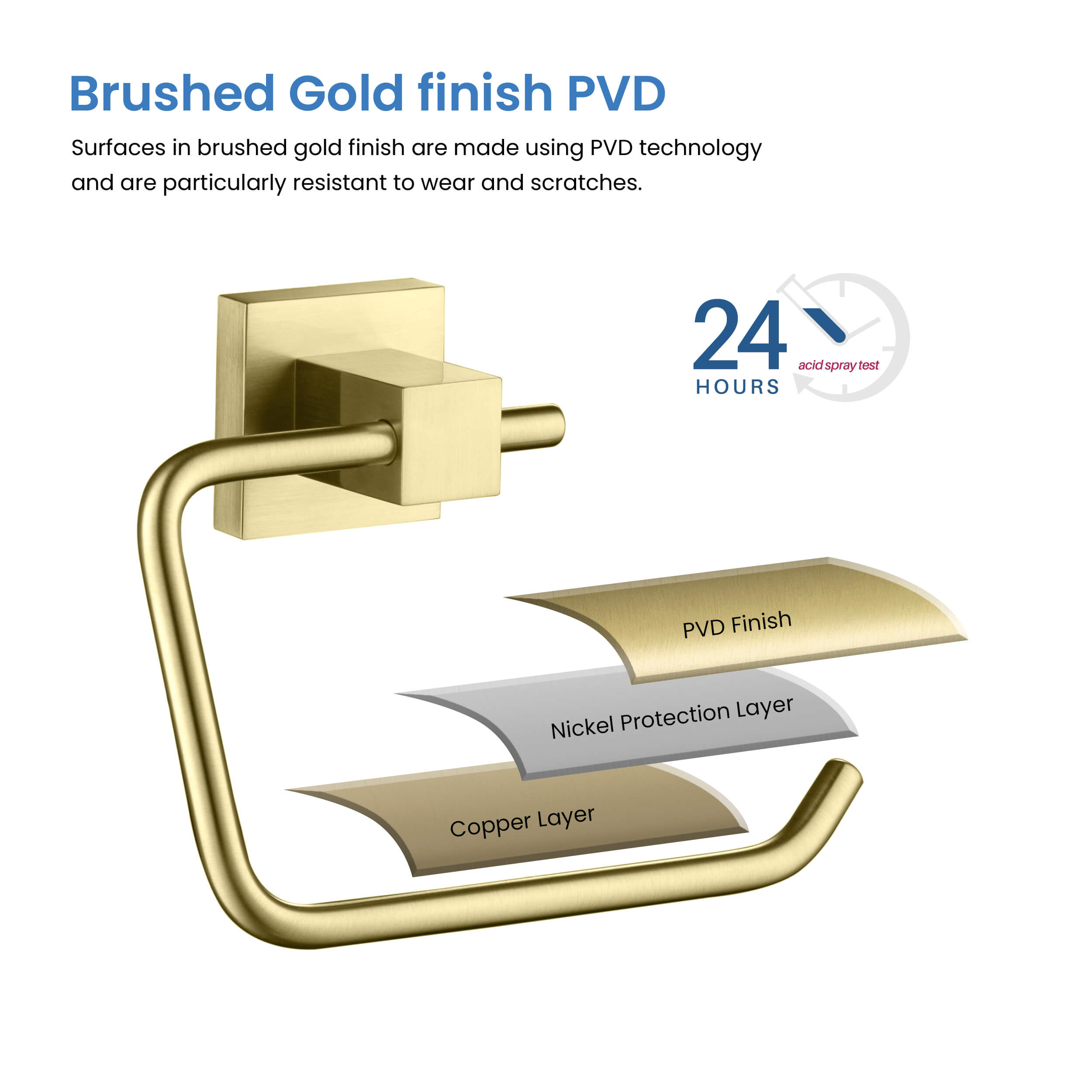 Quadra Bathroom Toilet Paper Holder - CBA-1505