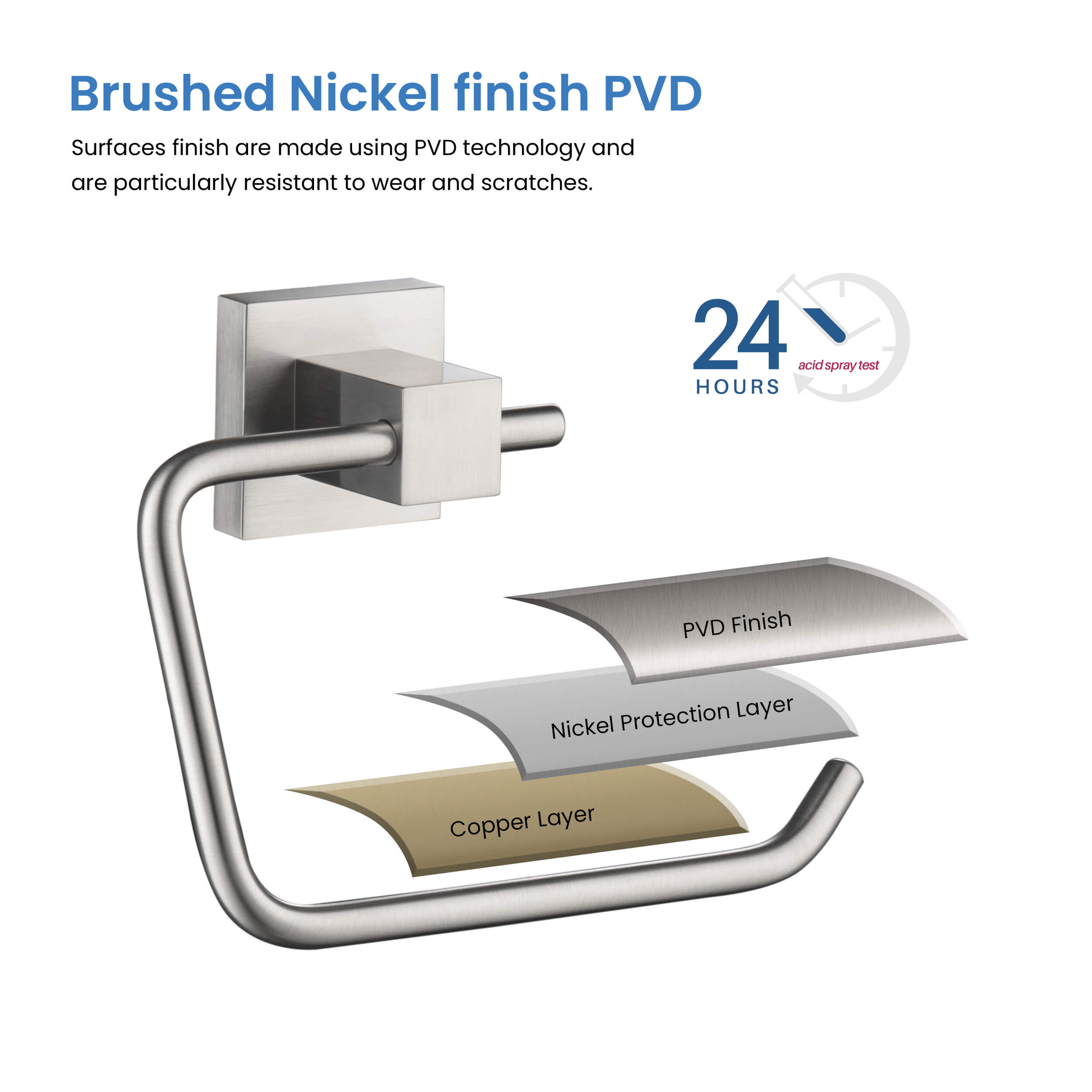 Quadra Bathroom Toilet Paper Holder - CBA-1505