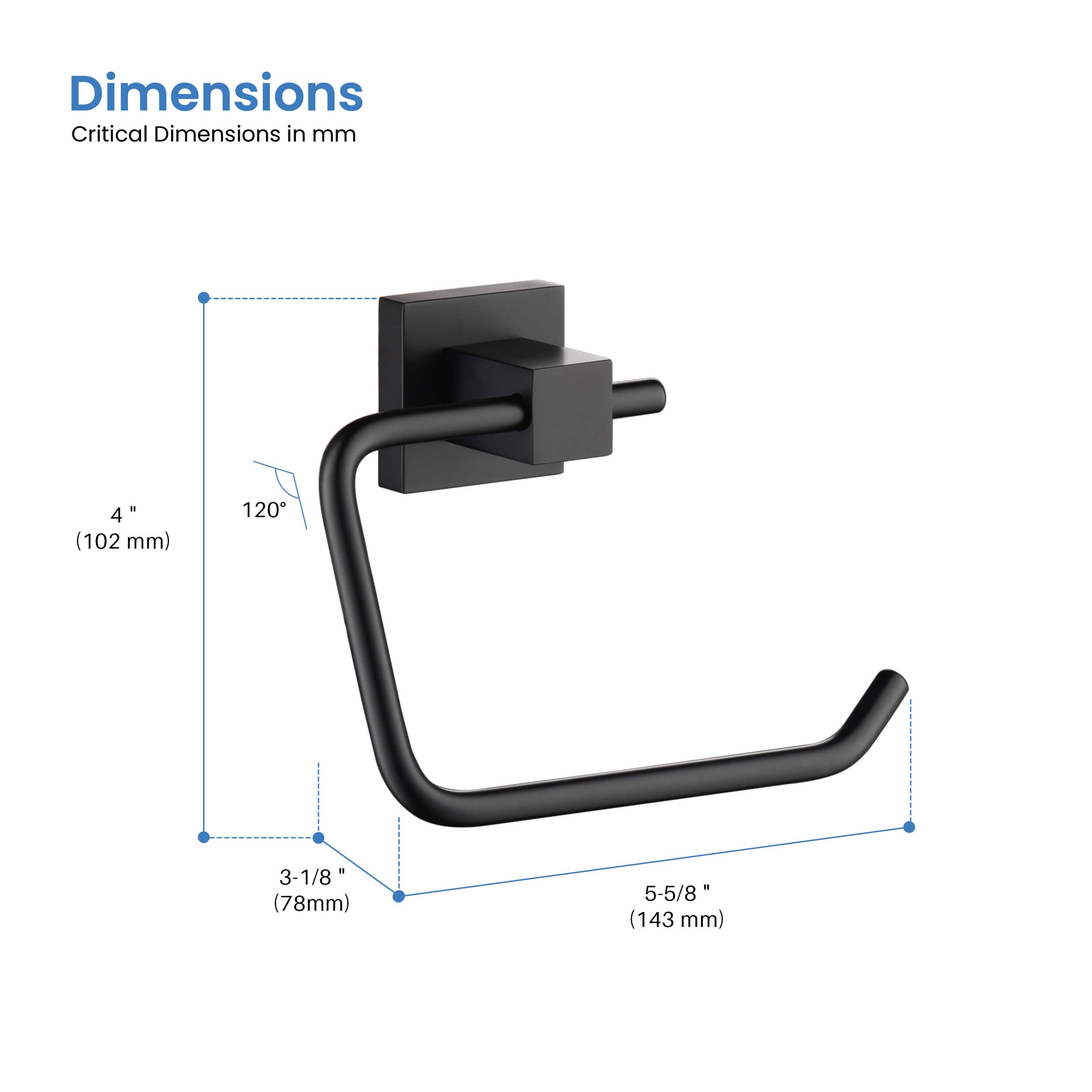 Quadra Bathroom Toilet Paper Holder - CBA-1505