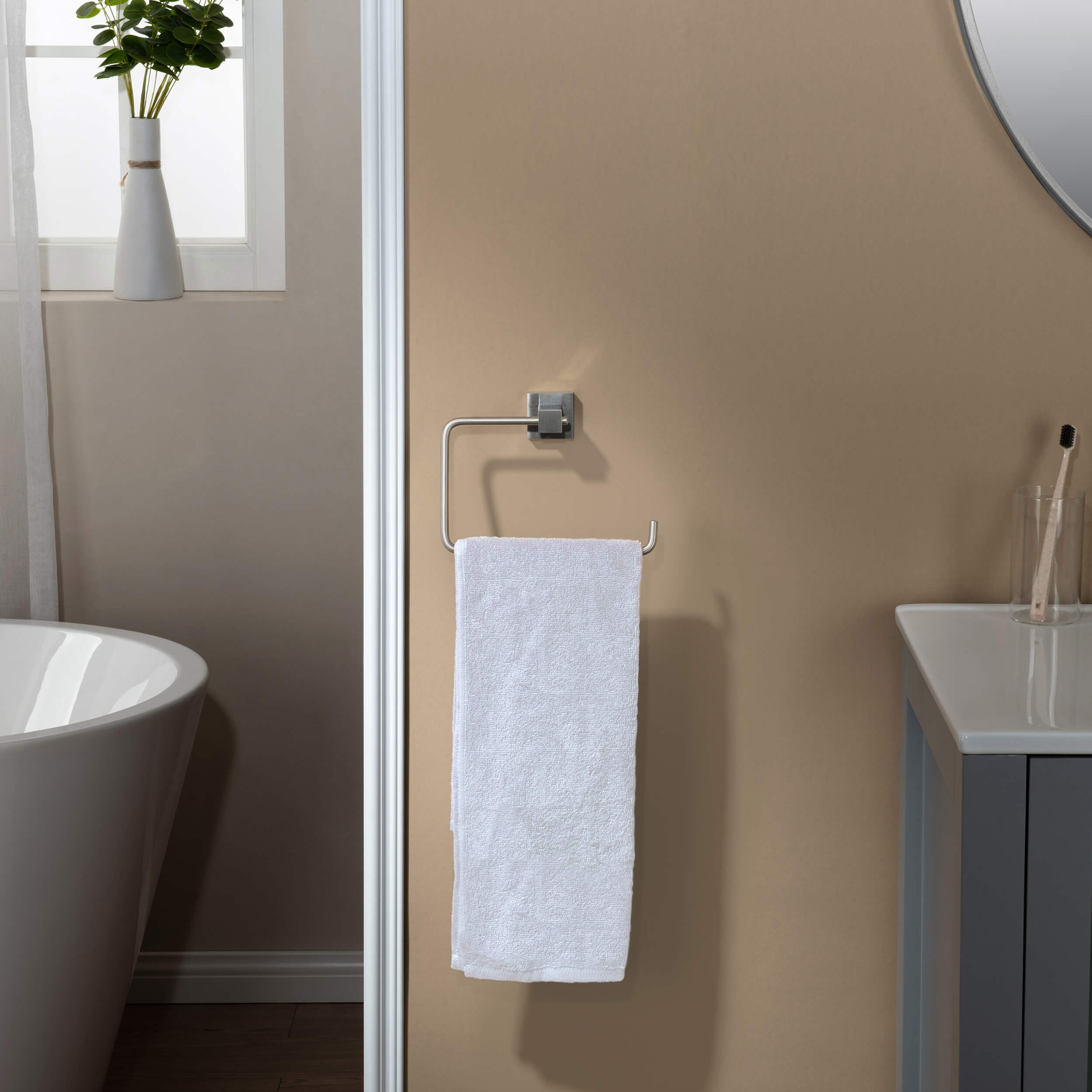 Quadra Bathroom Towel Ring - CBA-1506