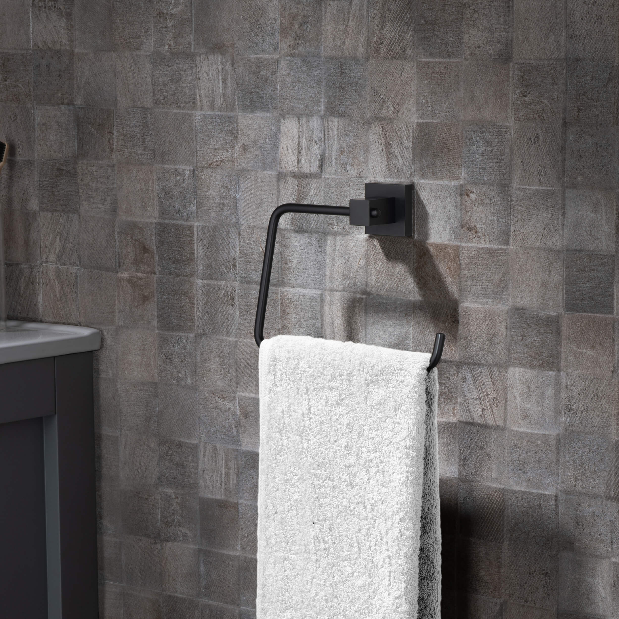 Quadra Bathroom Towel Ring - CBA-1506