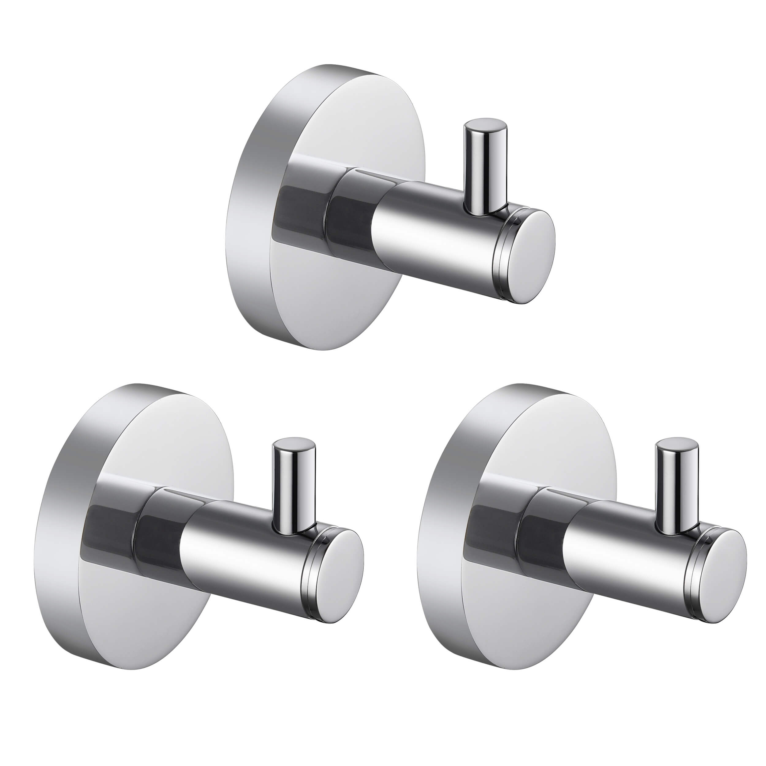 Halo Bathroom Towel & Robe Hook 3 Count - CBA-1401 - 3PC