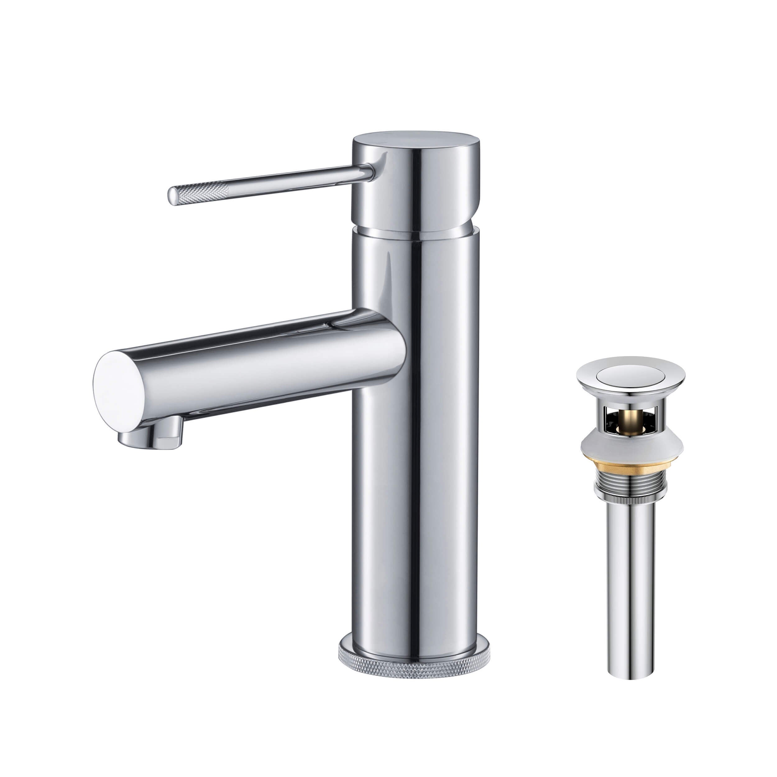 Verona Single Handle Bathroom Vanity Sink Faucet with Pop Up Drain - CBF-1010