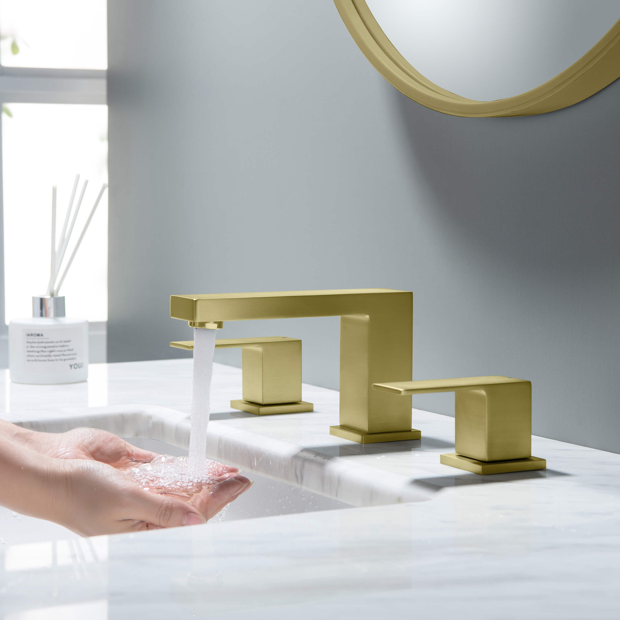 Quadra 8" Widespread Bathroom Sink Faucet with Drain Assembly - CBF-1024