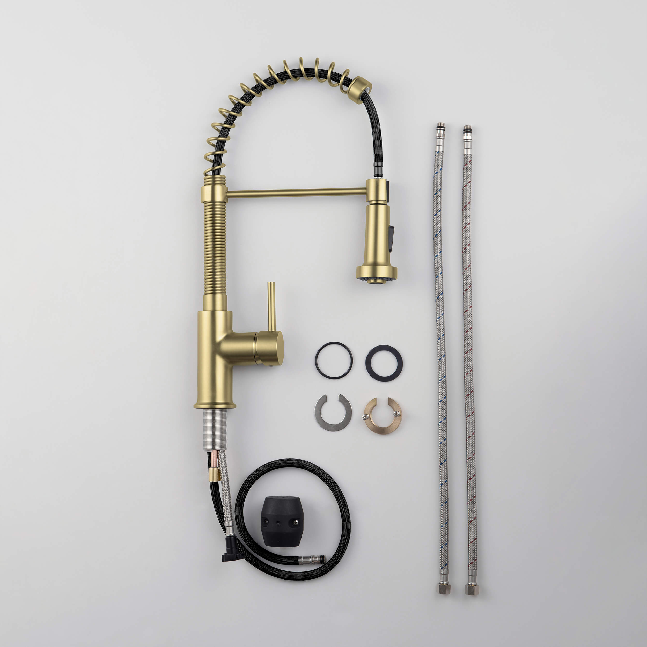 Genova Commercial Style Single Handle Pull Down Kitchen Sink Faucet - CKF-2003