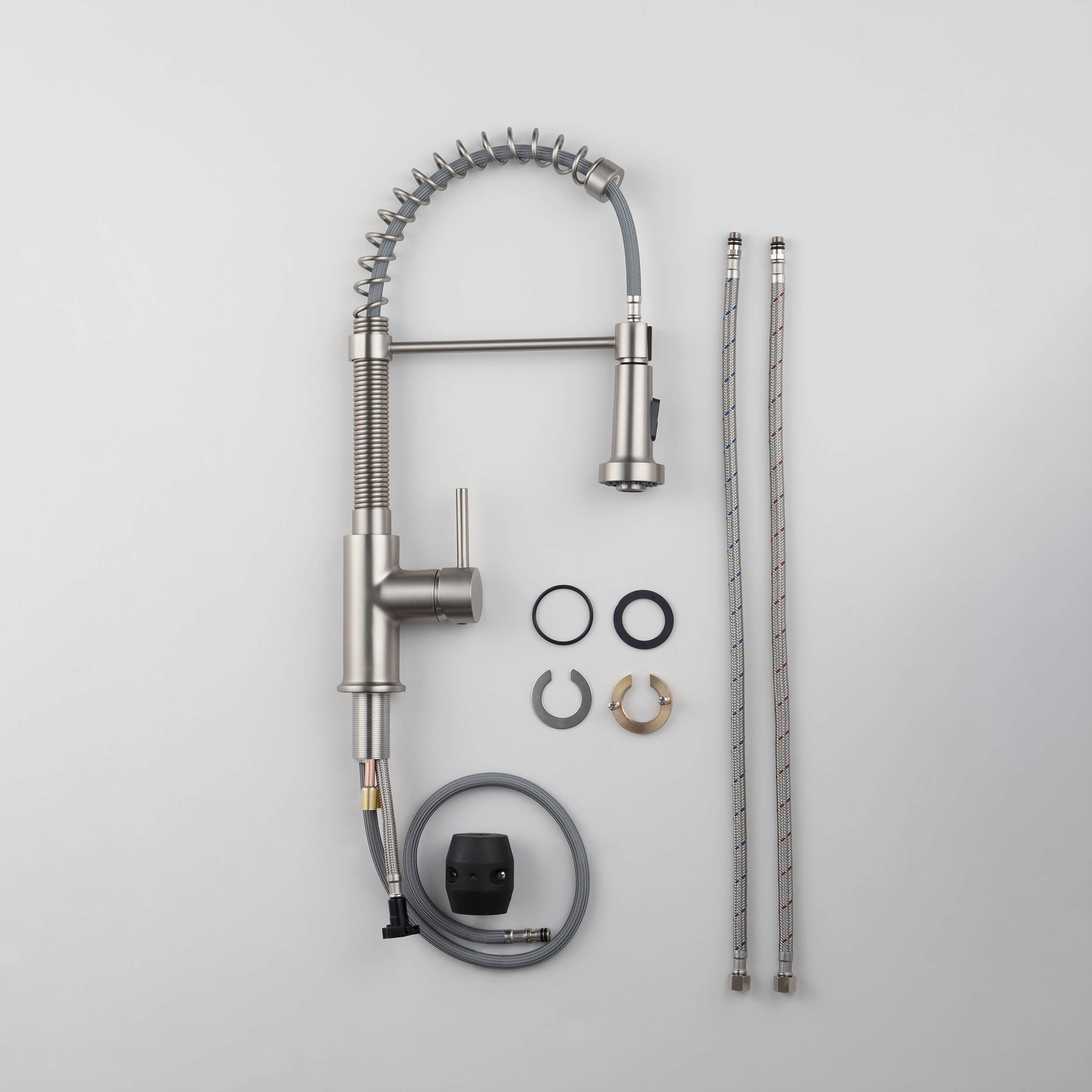 Genova Commercial Style Single Handle Pull Down Kitchen Sink Faucet - CKF-2003