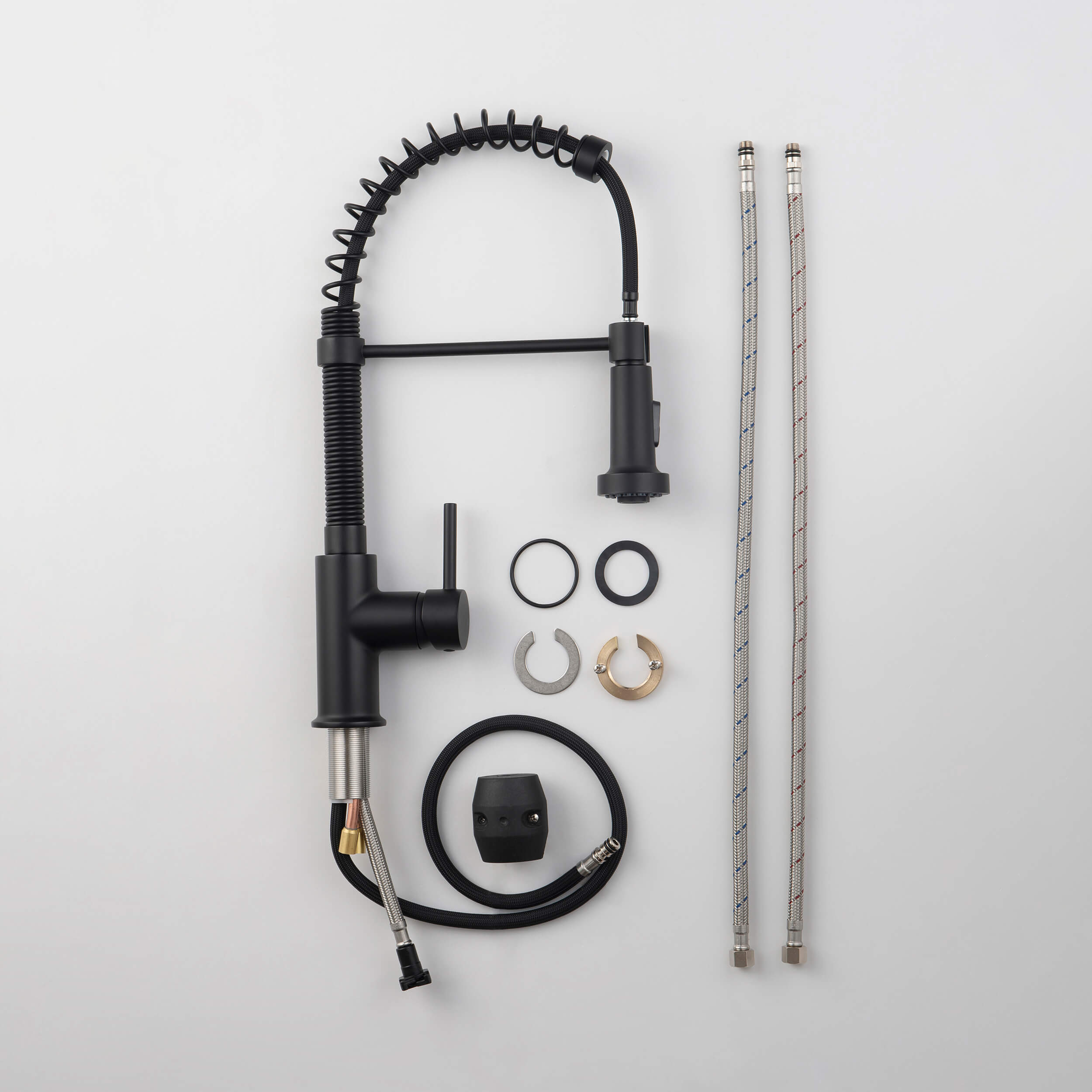 Genova Commercial Style Single Handle Pull Down Kitchen Sink Faucet - CKF-2003