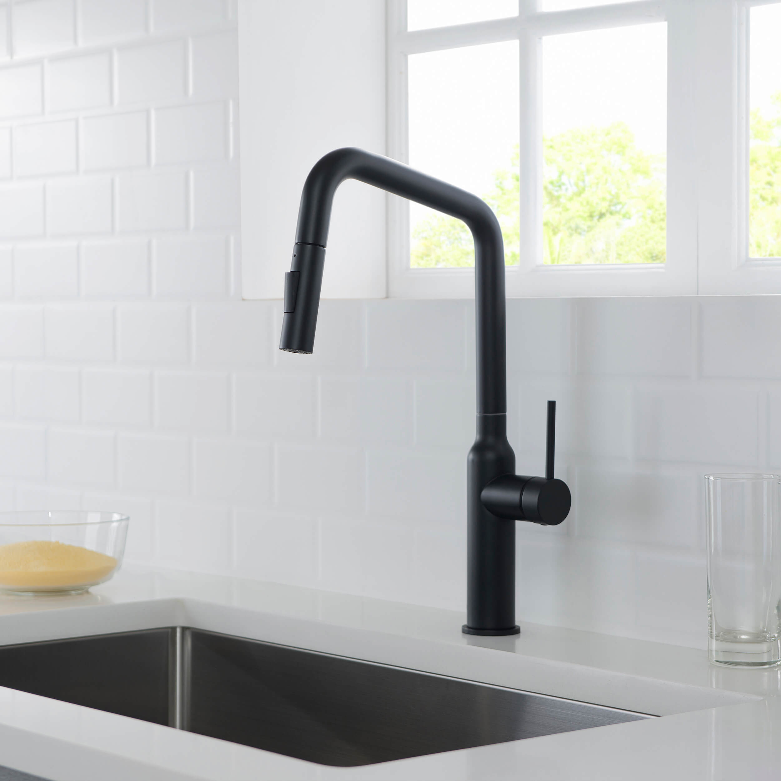 Tampa Single Handle Pull Down Kitchen Sink Faucet - CKF-2007