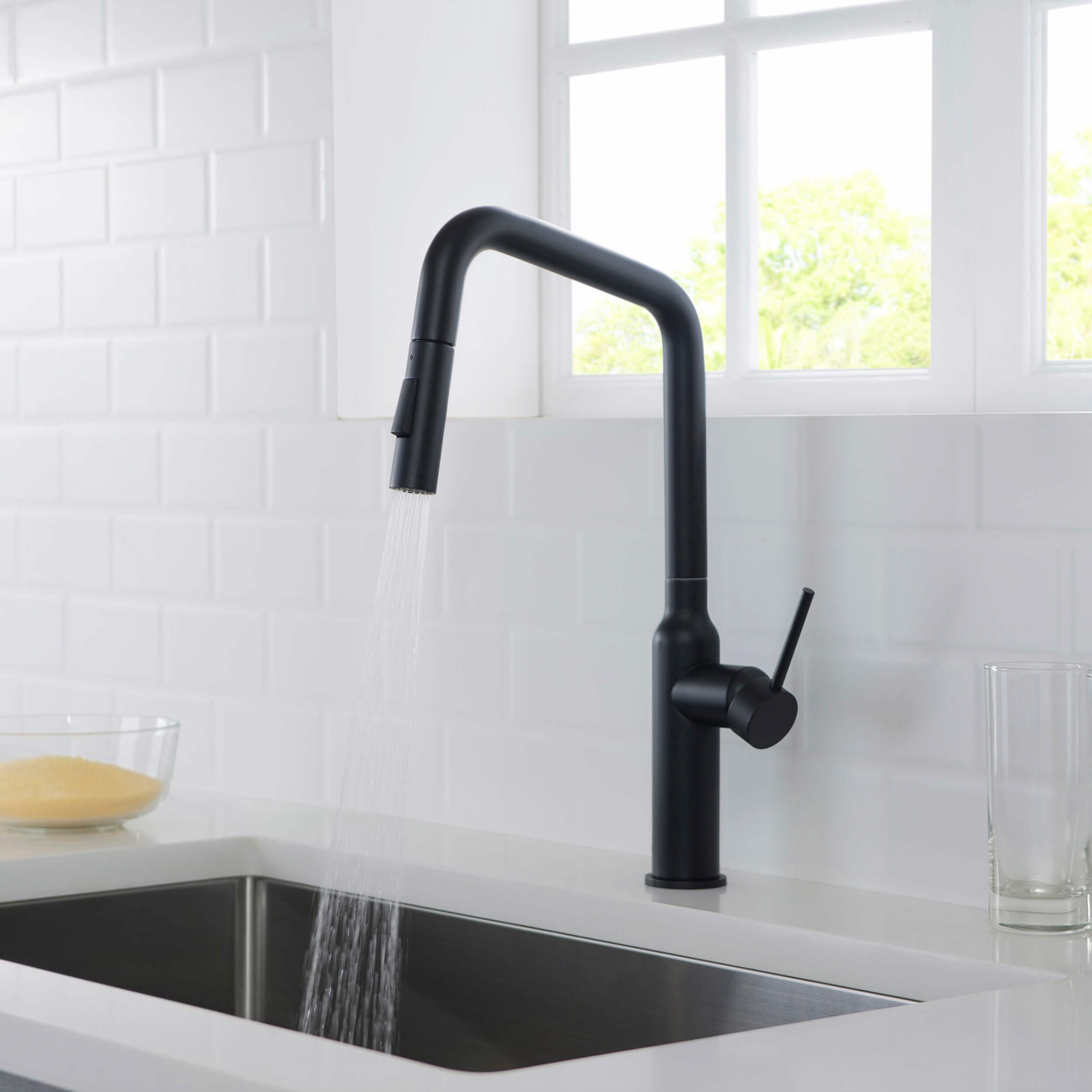 Tampa Single Handle Pull Down Kitchen Sink Faucet - CKF-2007