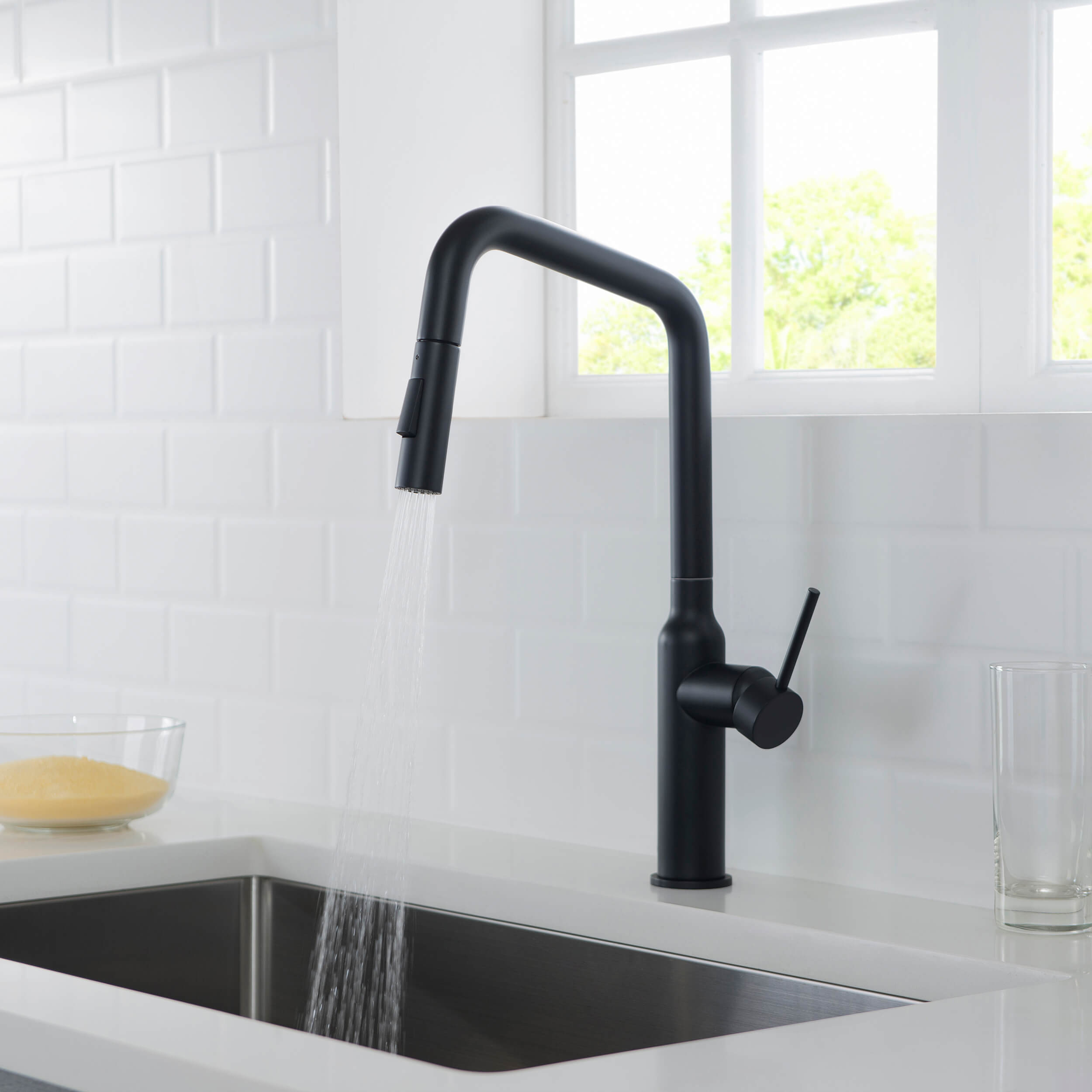 Tampa Single Handle Pull Down Kitchen Sink Faucet - CKF-2007