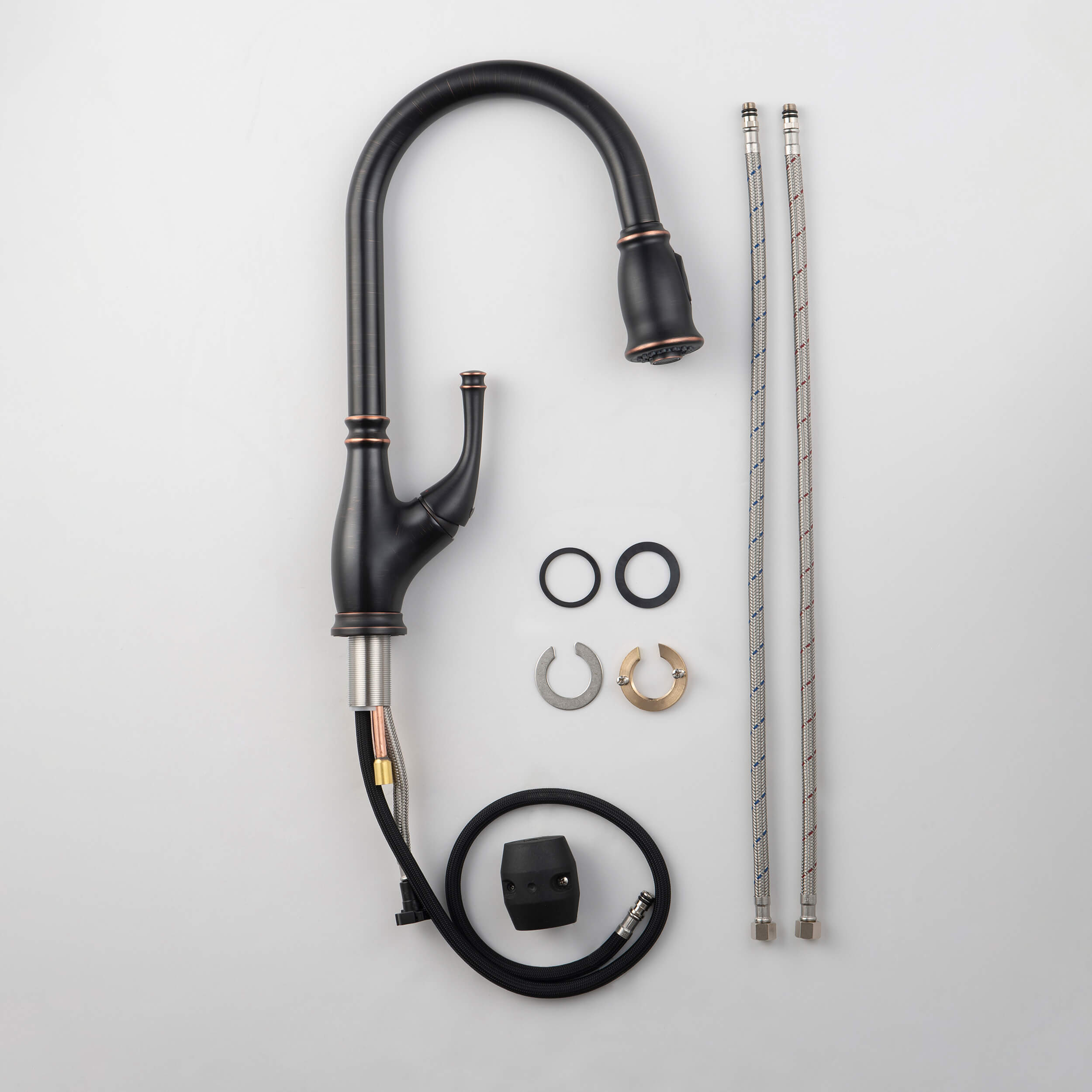 Omaha Single Handle Pull Down Kitchen Sink Faucet - CKF-2009