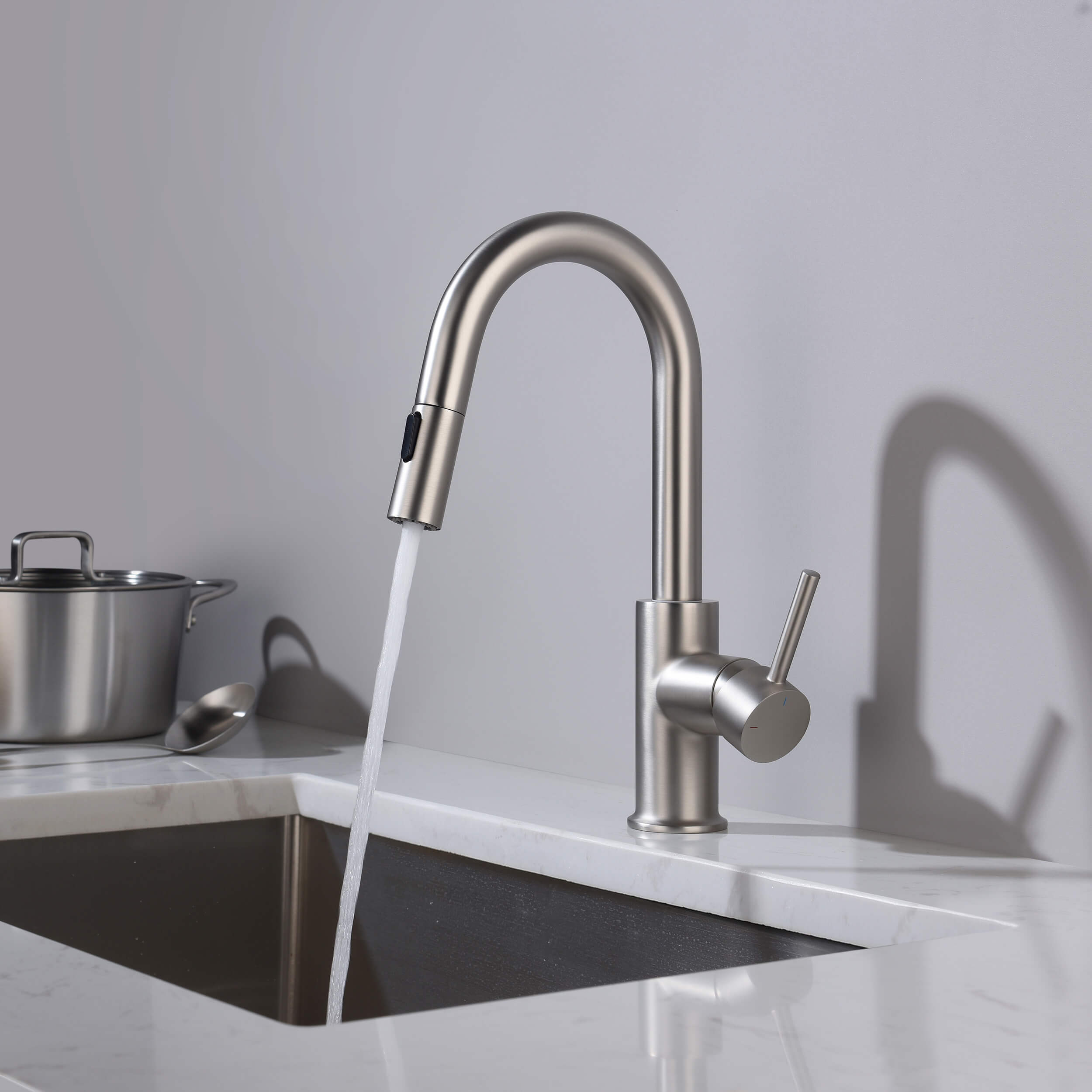 Halo Single Handle Pull Down Kitchen & Bar Sink Faucet - CKF-2011