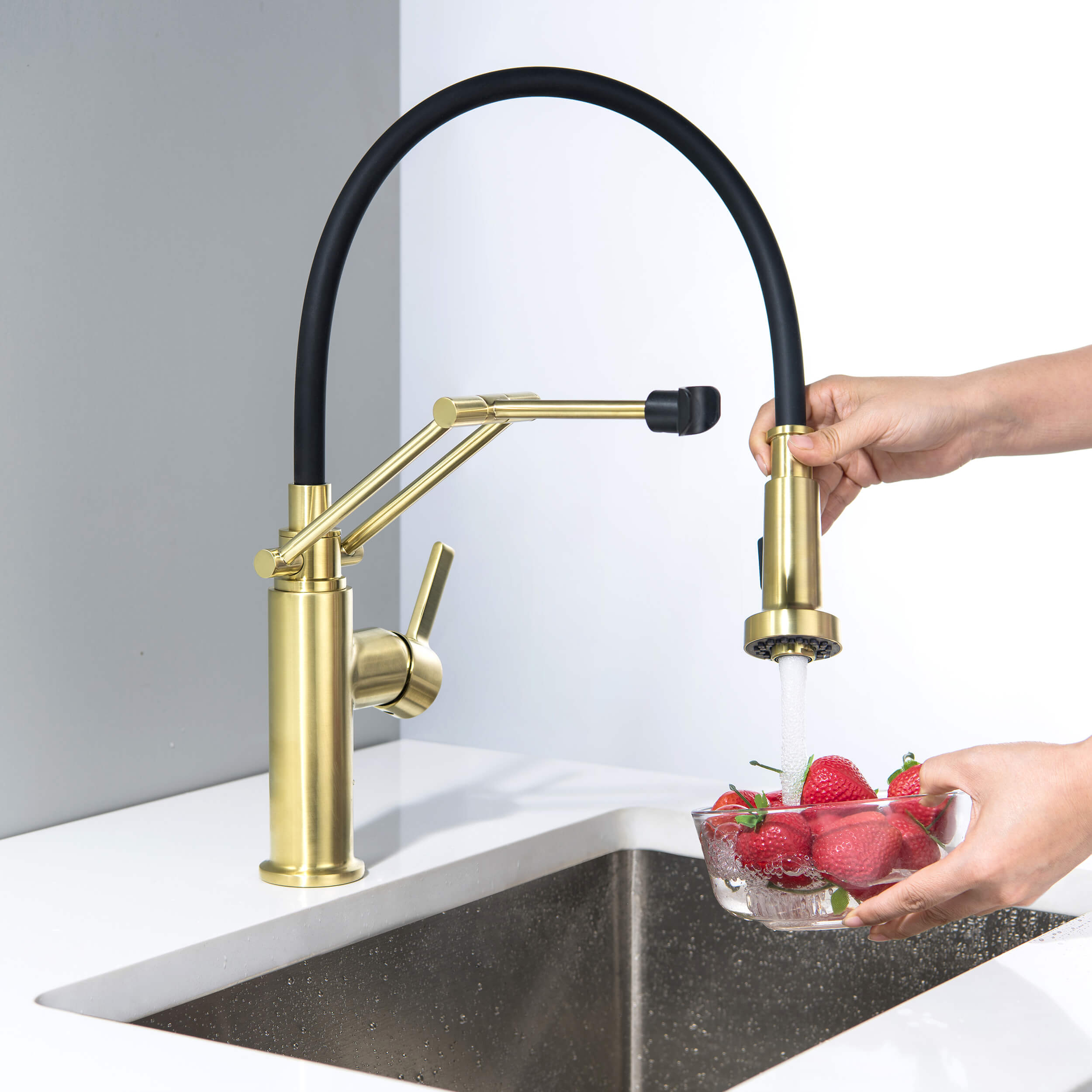 Vista Single Handle Pull Down Kitchen Faucet - CKF-2014