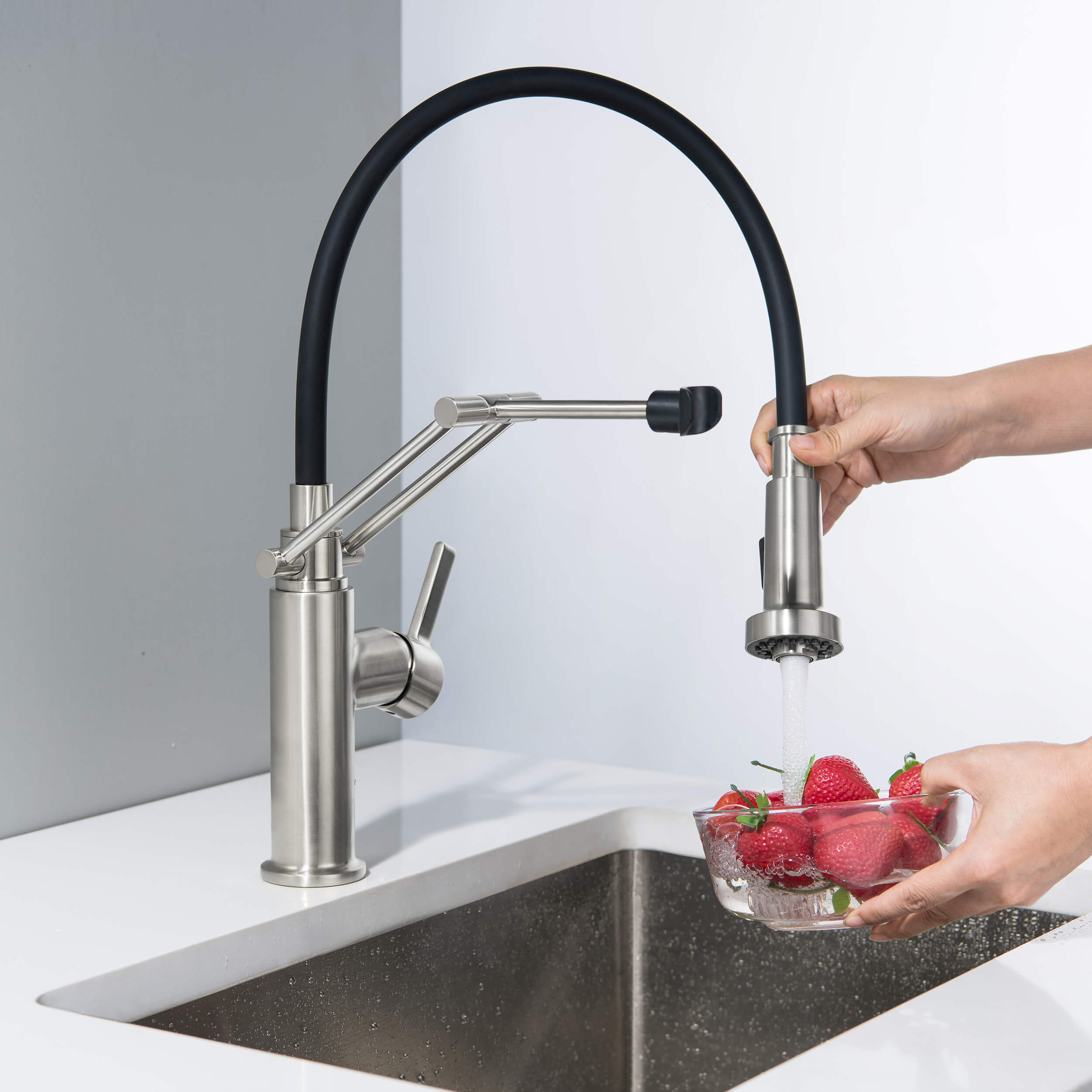 Vista Single Handle Pull Down Kitchen Faucet - CKF-2014