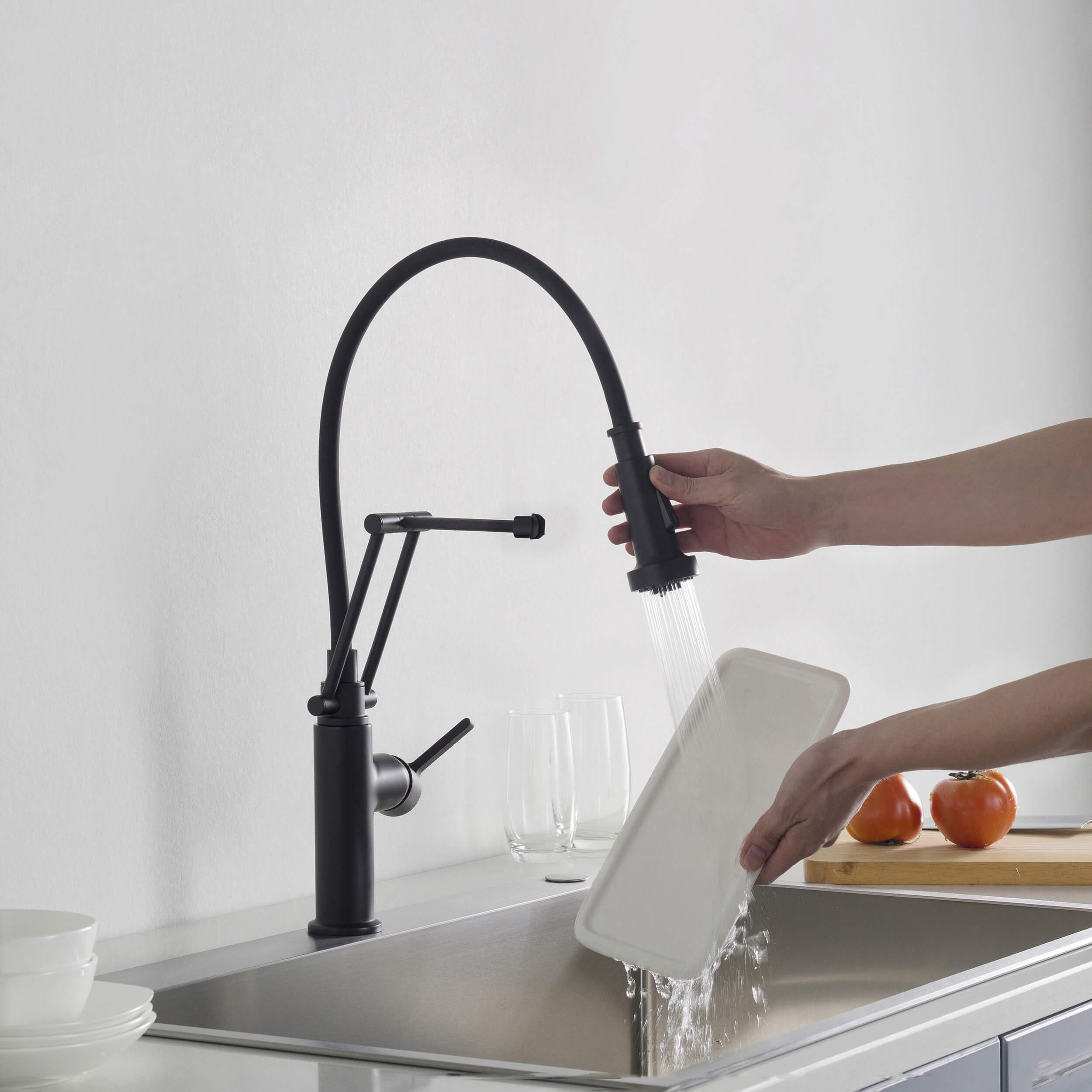 Vista Single Handle Pull Down Kitchen Faucet - CKF-2014