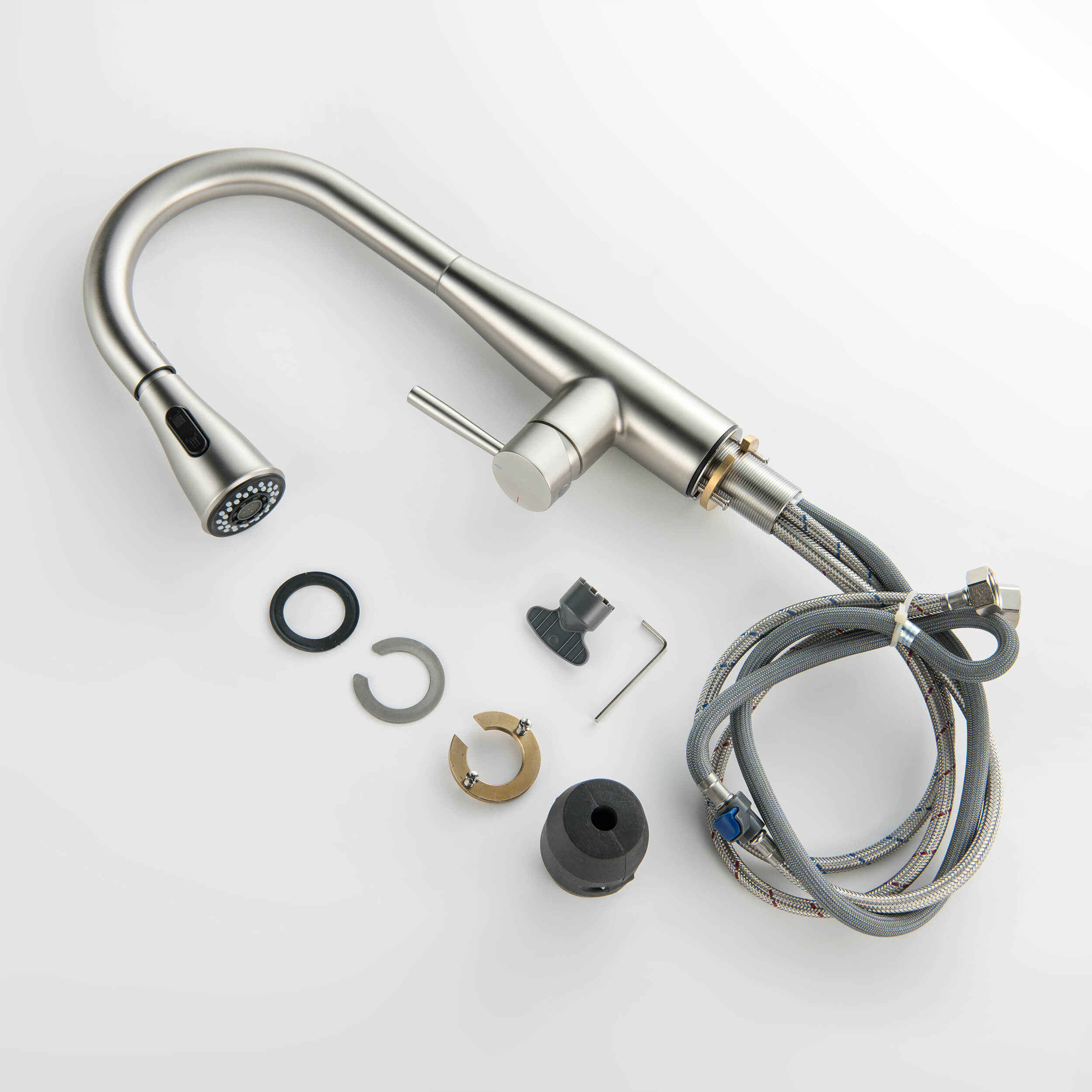 Plano Single Handle Pull Down Kitchen & Bar Sink Faucet - CKF-2015