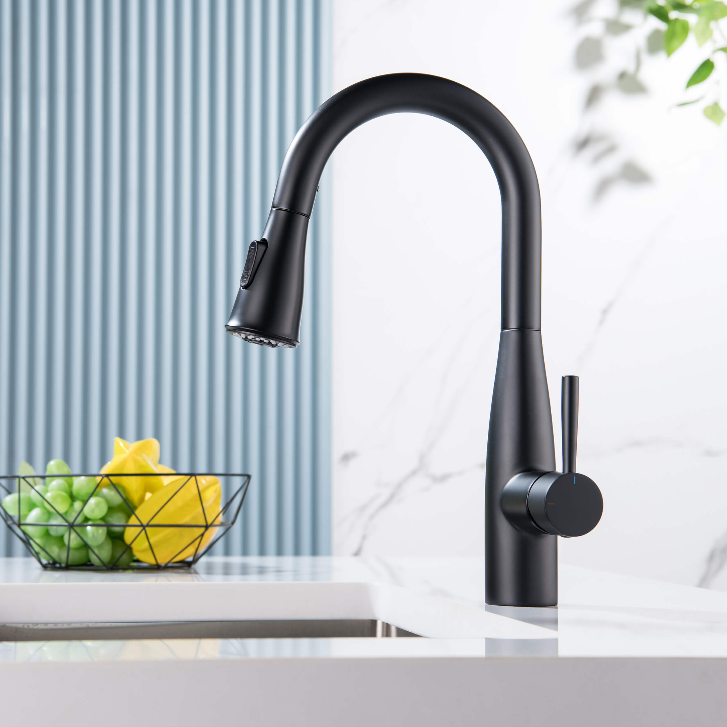 Plano Single Handle Pull Down Kitchen & Bar Sink Faucet - CKF-2015