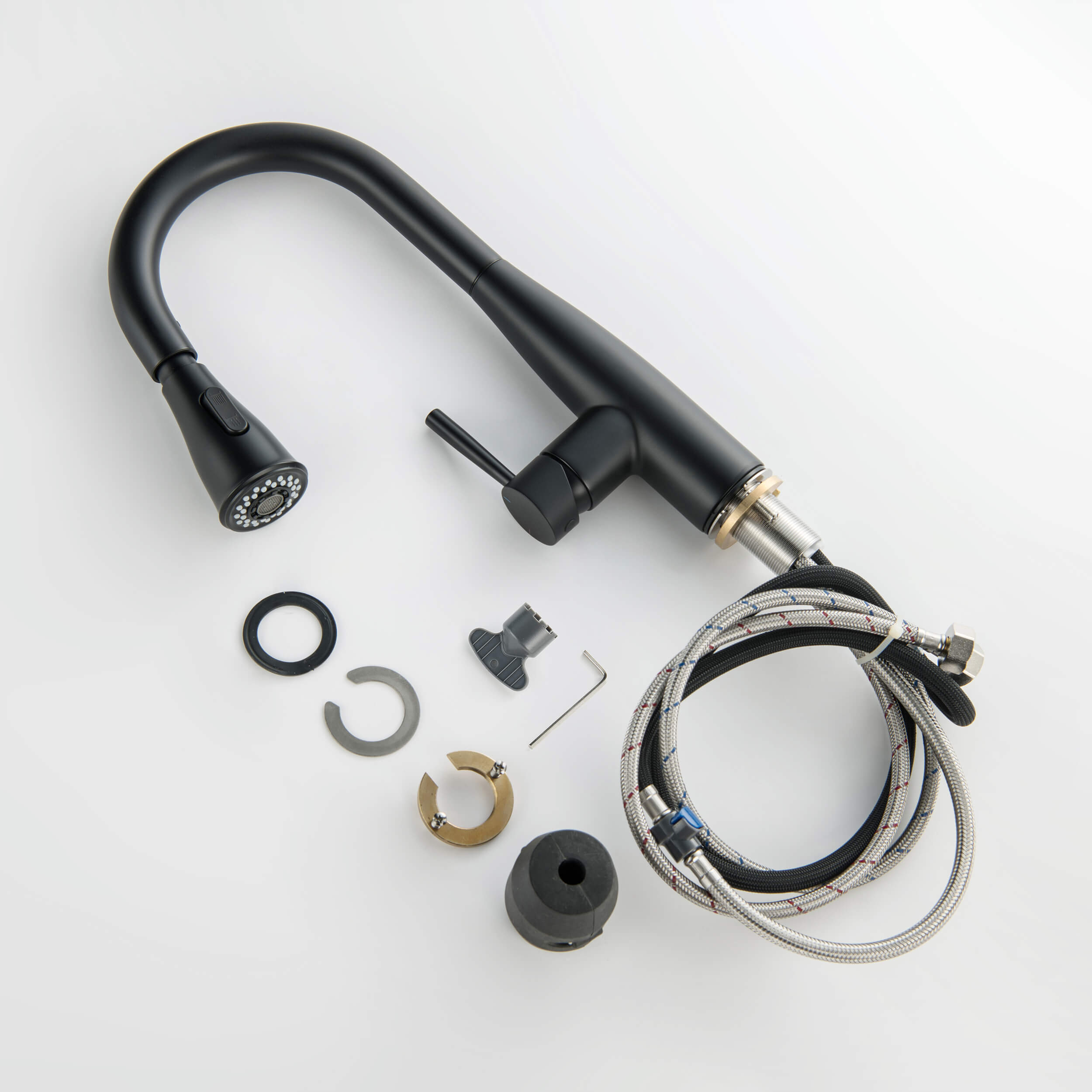 Plano Single Handle Pull Down Kitchen & Bar Sink Faucet - CKF-2015