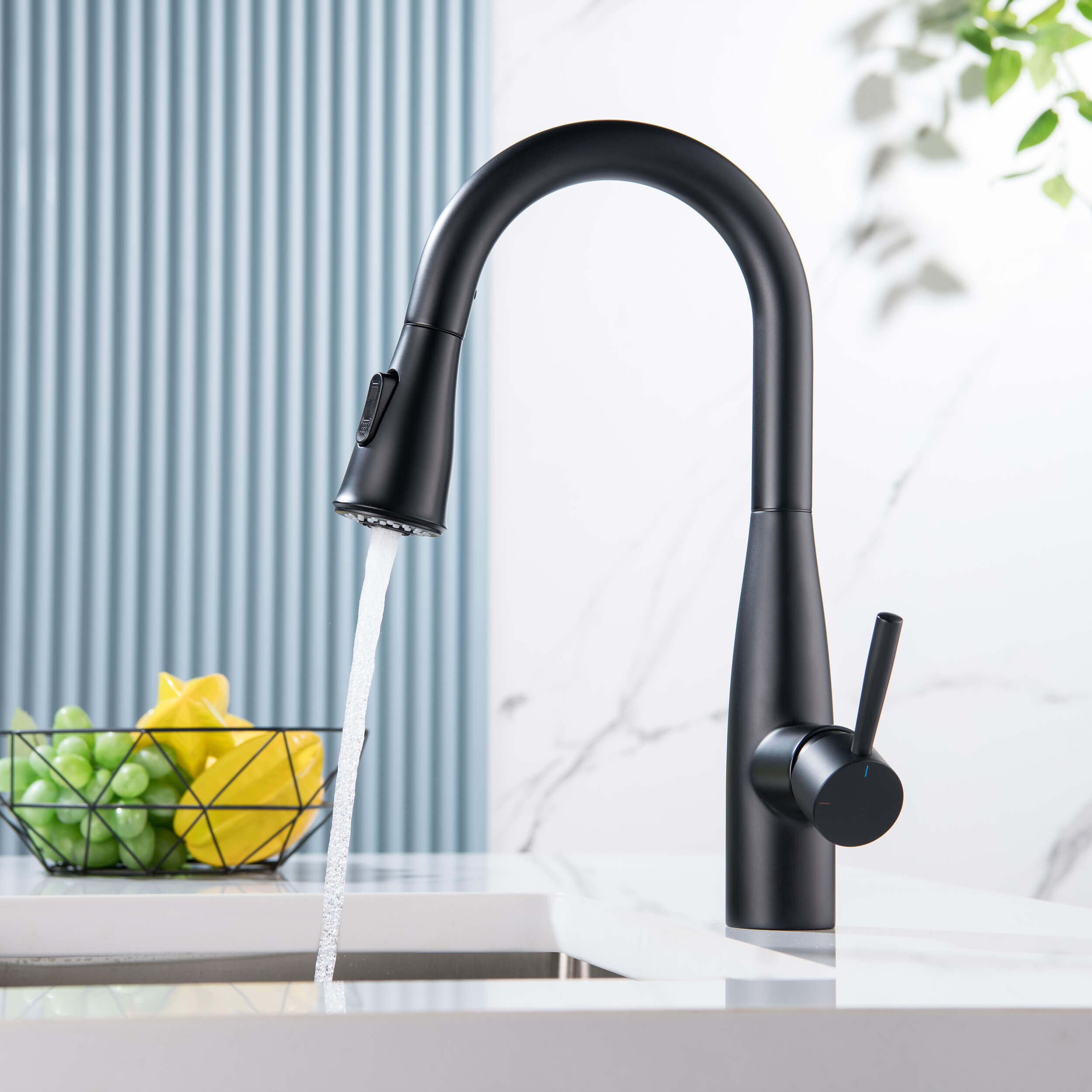 Plano Single Handle Pull Down Kitchen & Bar Sink Faucet - CKF-2015