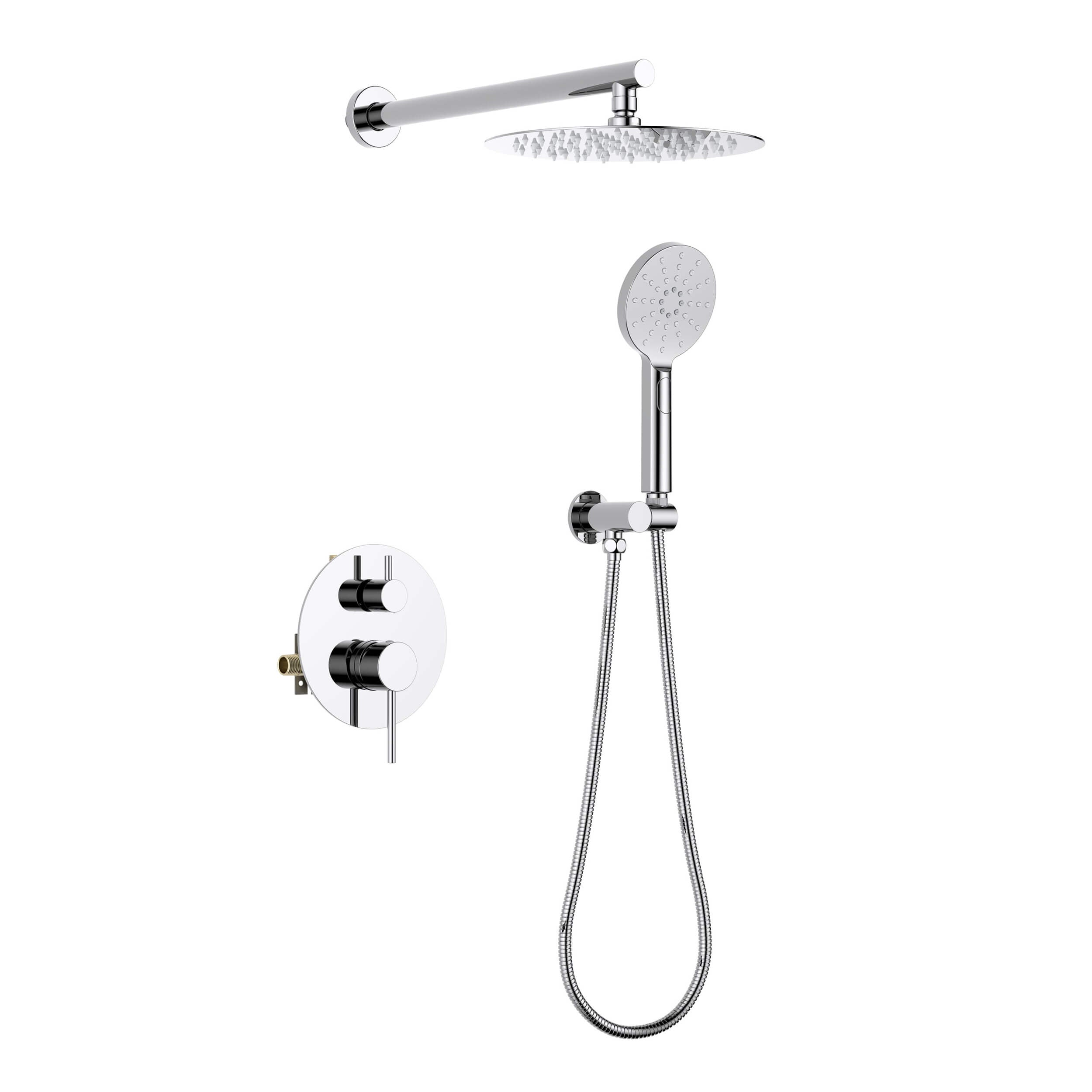 Halo Pressure Balanced 2-Function Wall Mount Shower System with Rough-in Valve - CSF-4003