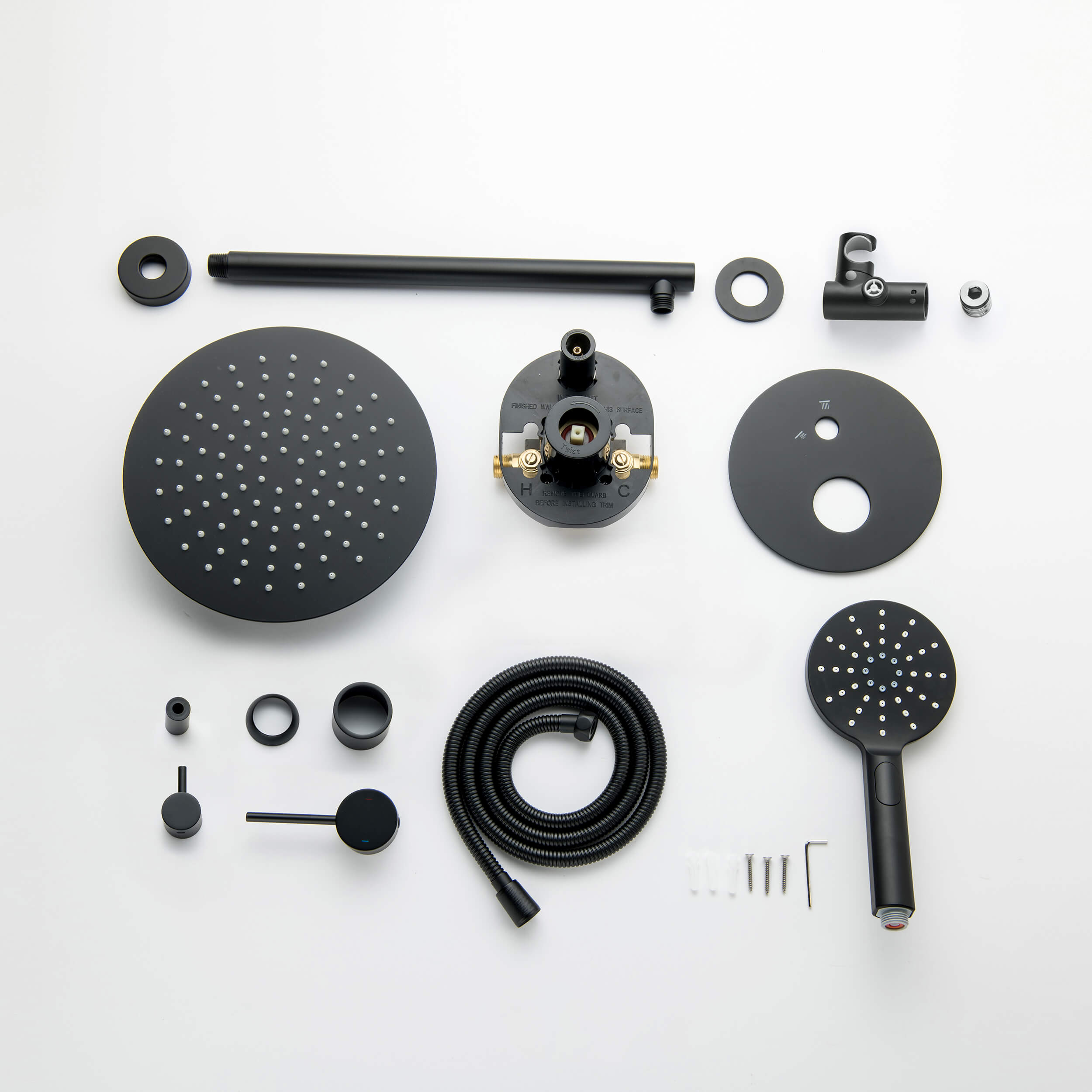 Halo Pressure Balanced 2-Function Wall Mount Shower System with Rough-in Valve - CSF-4003