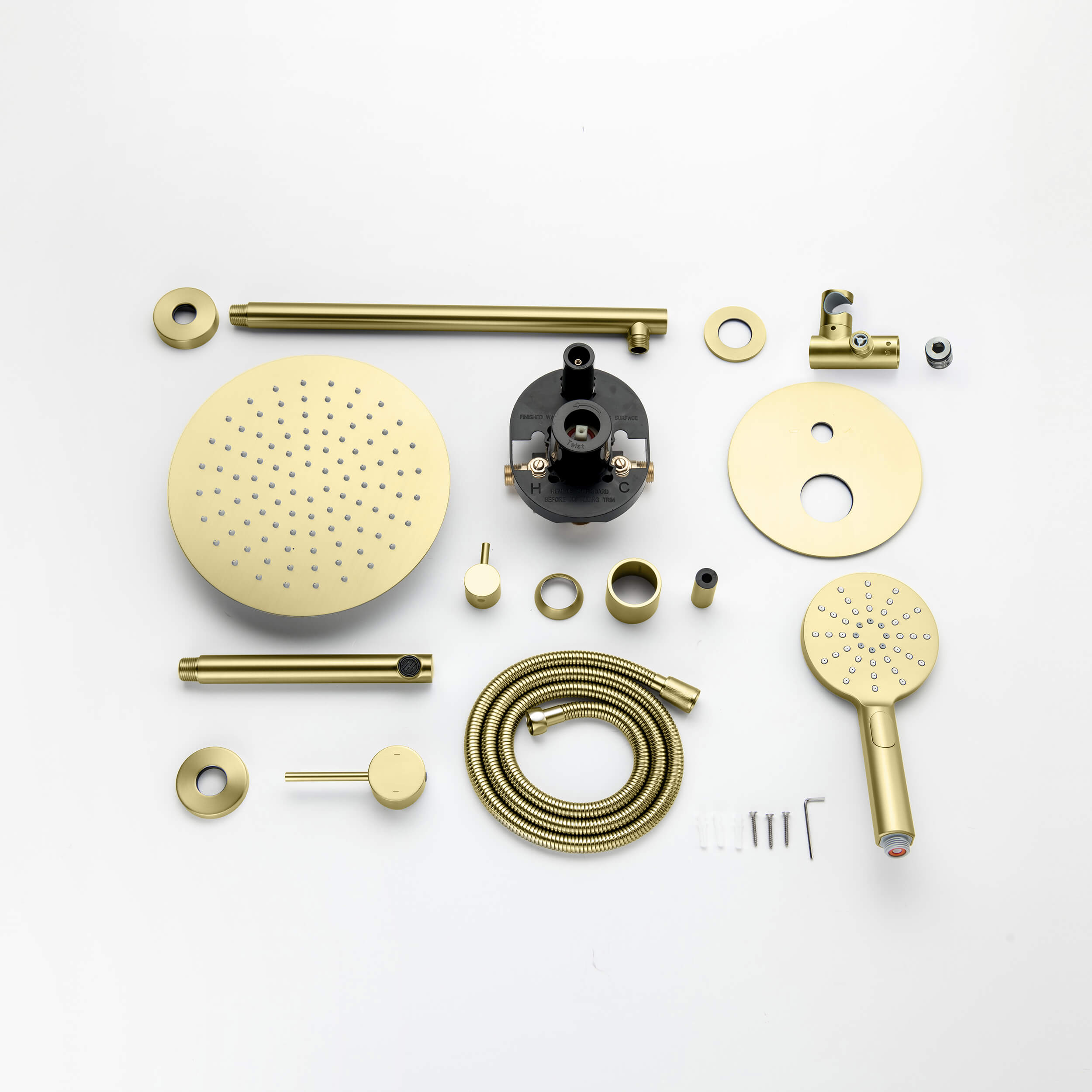 Halo Pressure Balanced 3-Function Wall Mount Shower System with Rough-In Valve - CSF-4004