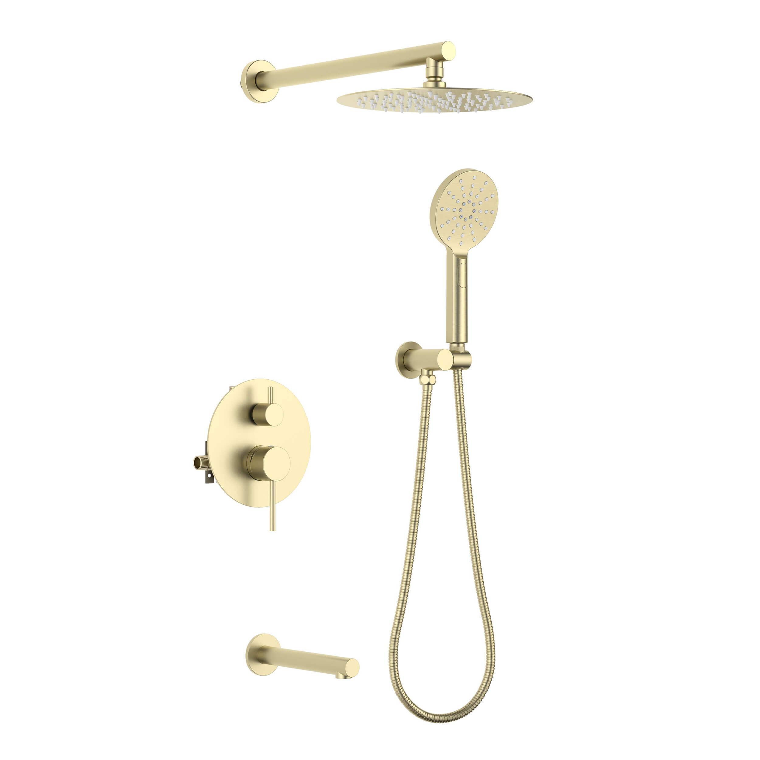 Halo Pressure Balanced 3-Function Wall Mount Shower System with Rough-In Valve - CSF-4004