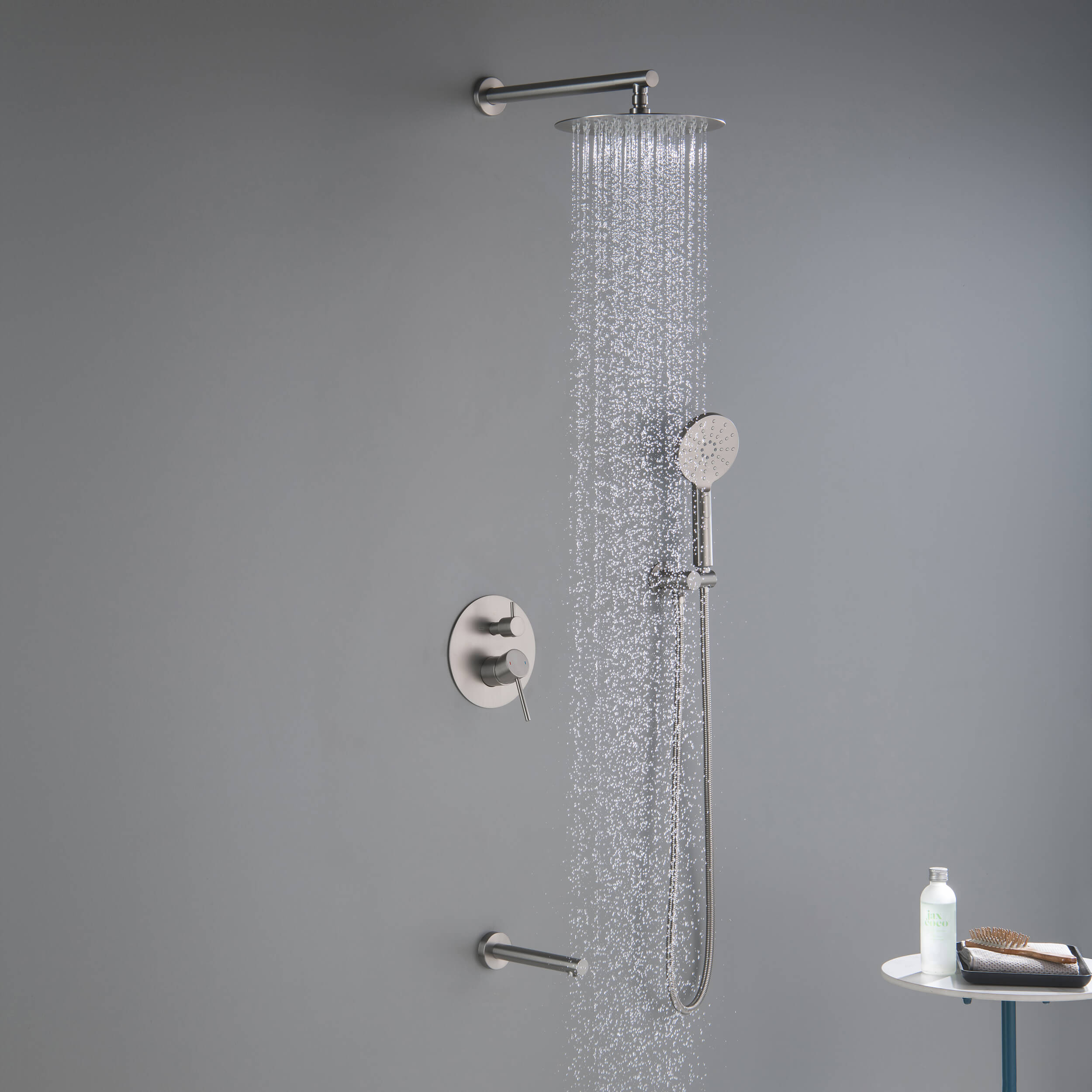 Halo Pressure Balanced 3-Function Wall Mount Shower System with Rough-In Valve - CSF-4004
