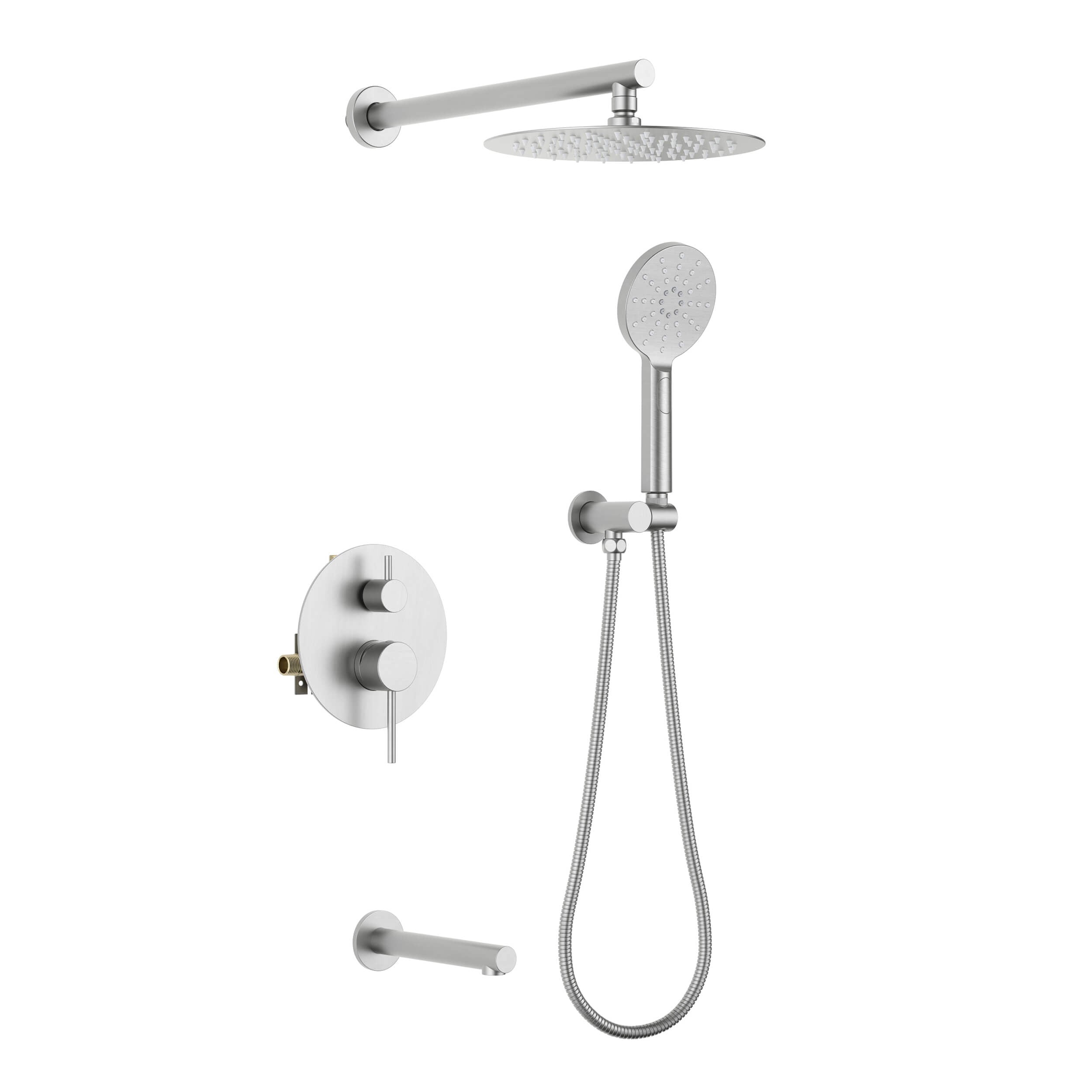 Halo Pressure Balanced 3-Function Wall Mount Shower System with Rough-In Valve - CSF-4004