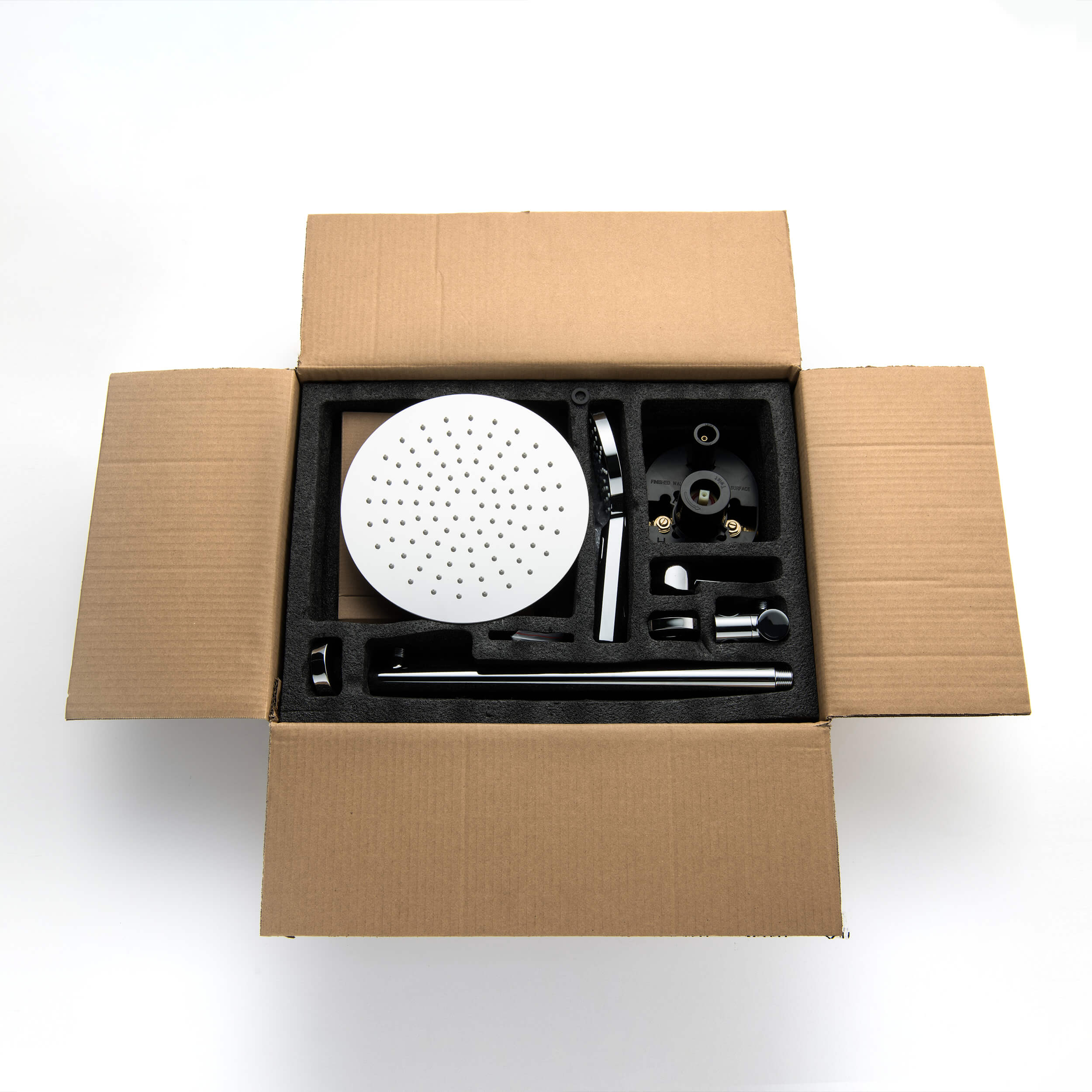 Halo Pressure Balanced 3-Function Wall Mount Shower System with Rough-In Valve - CSF-4004