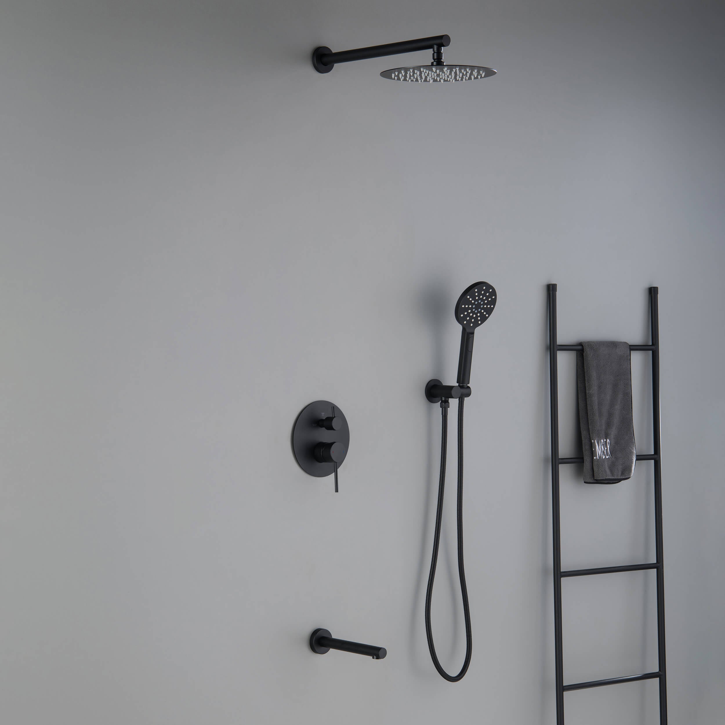 Halo Pressure Balanced 3-Function Wall Mount Shower System with Rough-In Valve - CSF-4004