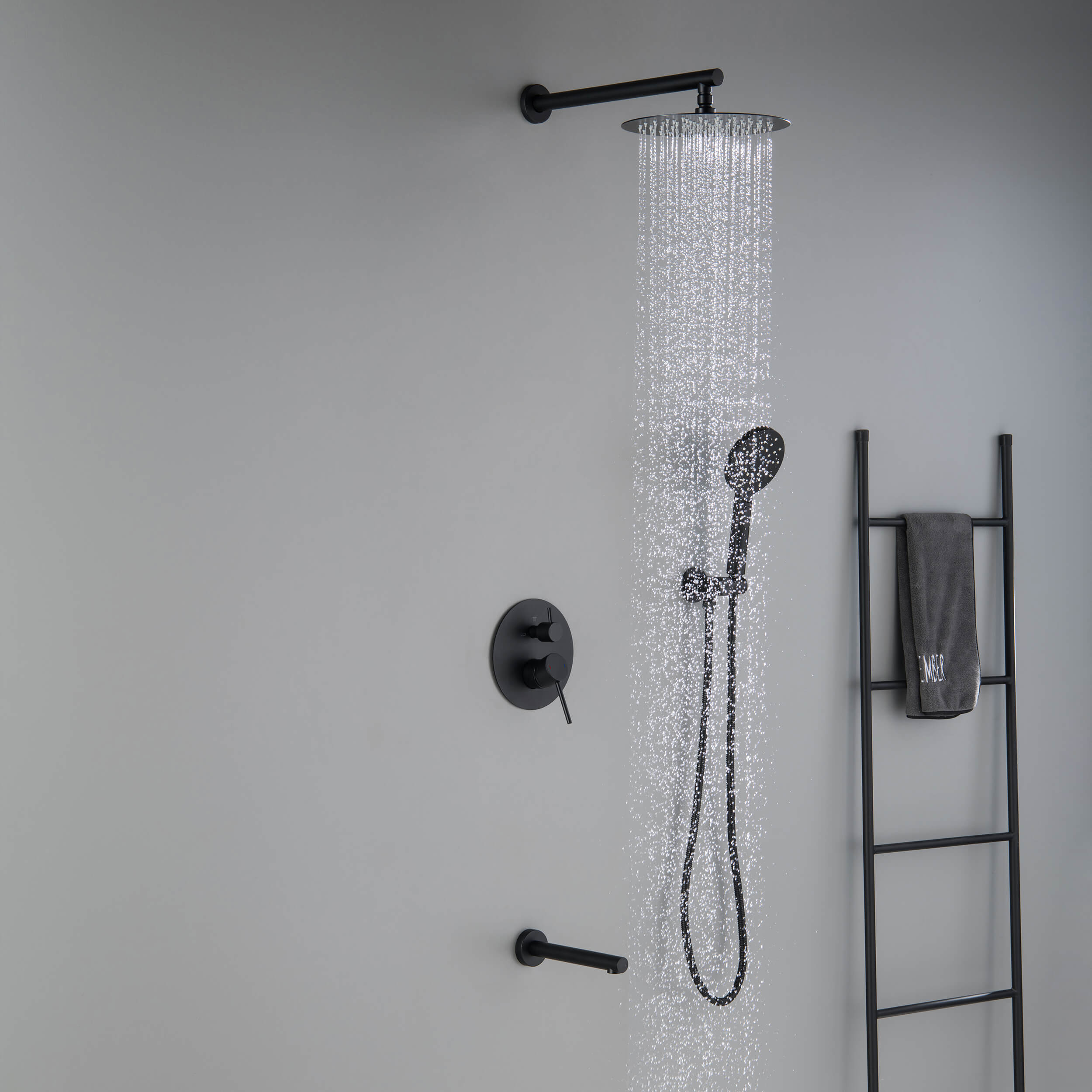 Halo Pressure Balanced 3-Function Wall Mount Shower System with Rough-In Valve - CSF-4004