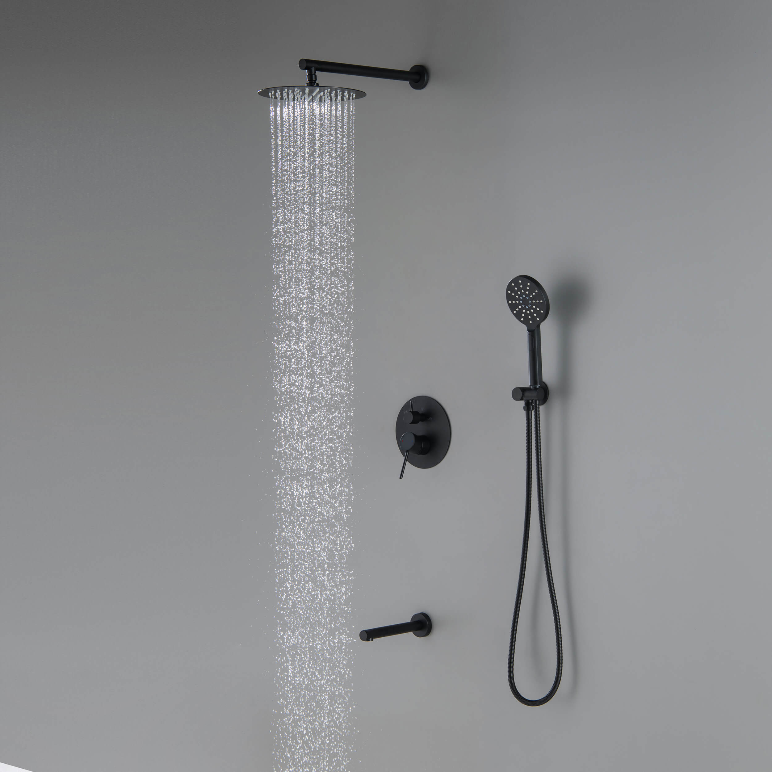 Halo Pressure Balanced 3-Function Wall Mount Shower System with Rough-In Valve - CSF-4004