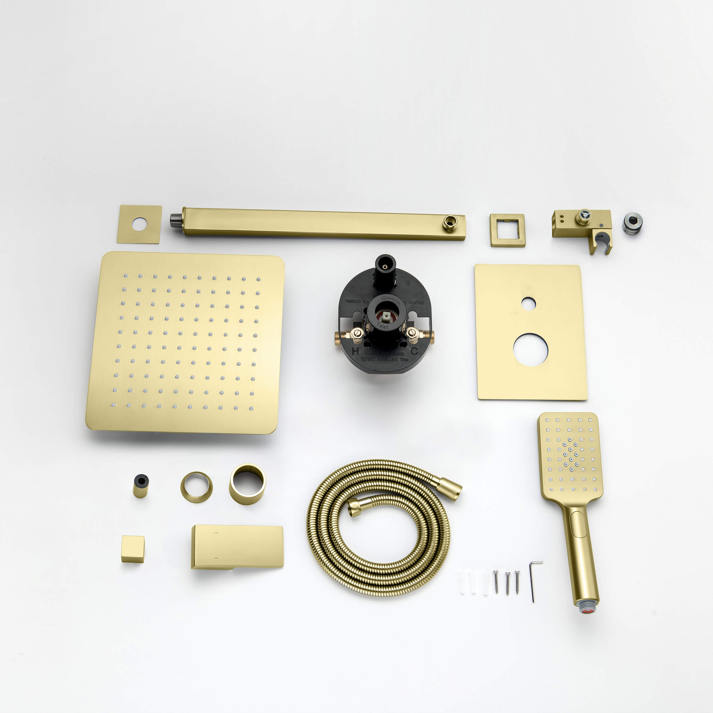 Quadra Pressure Balanced 2-Function Wall Mount Shower System with Rough-In Valve - CSF-4005