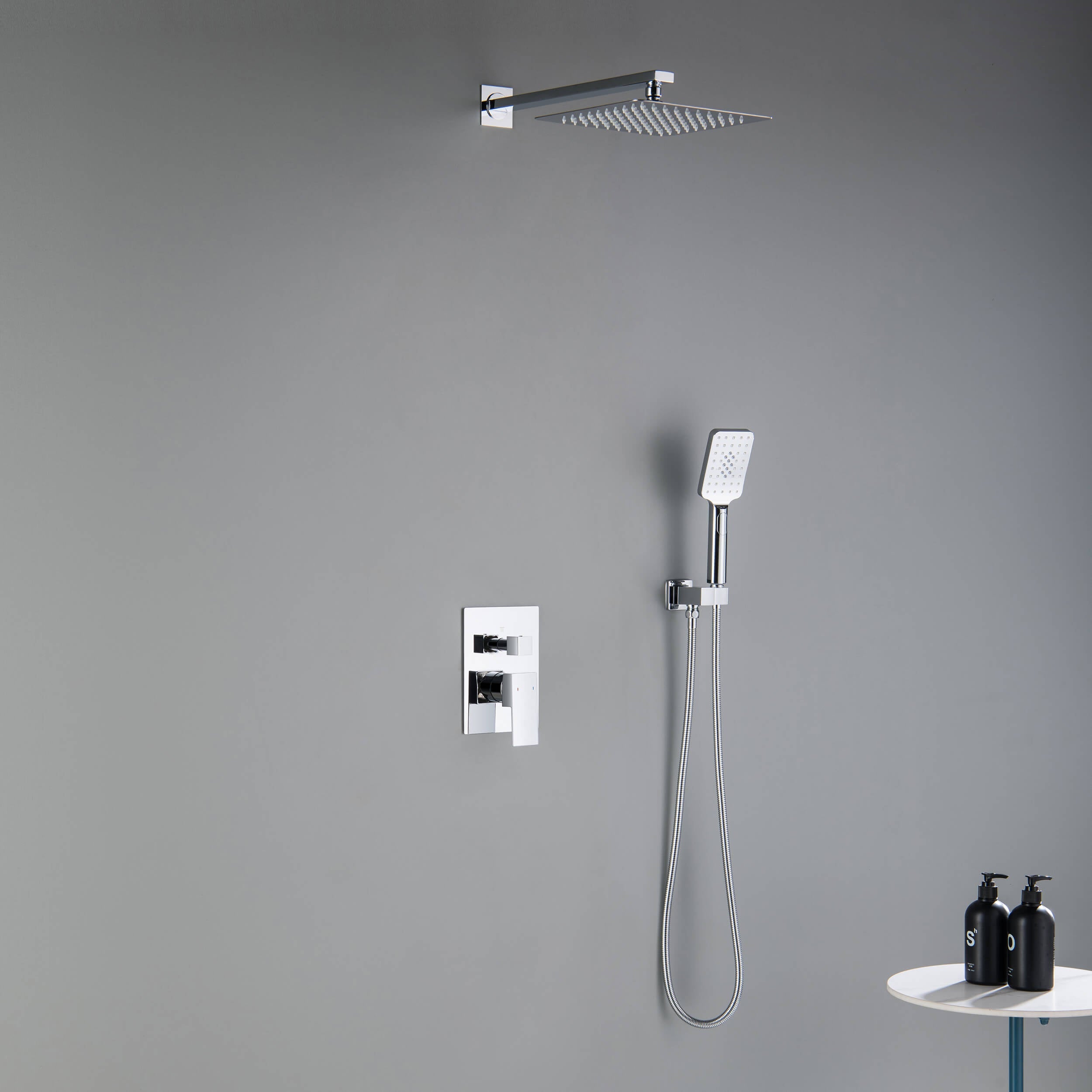 Quadra Pressure Balanced 2-Function Wall Mount Shower System with Rough-In Valve - CSF-4005