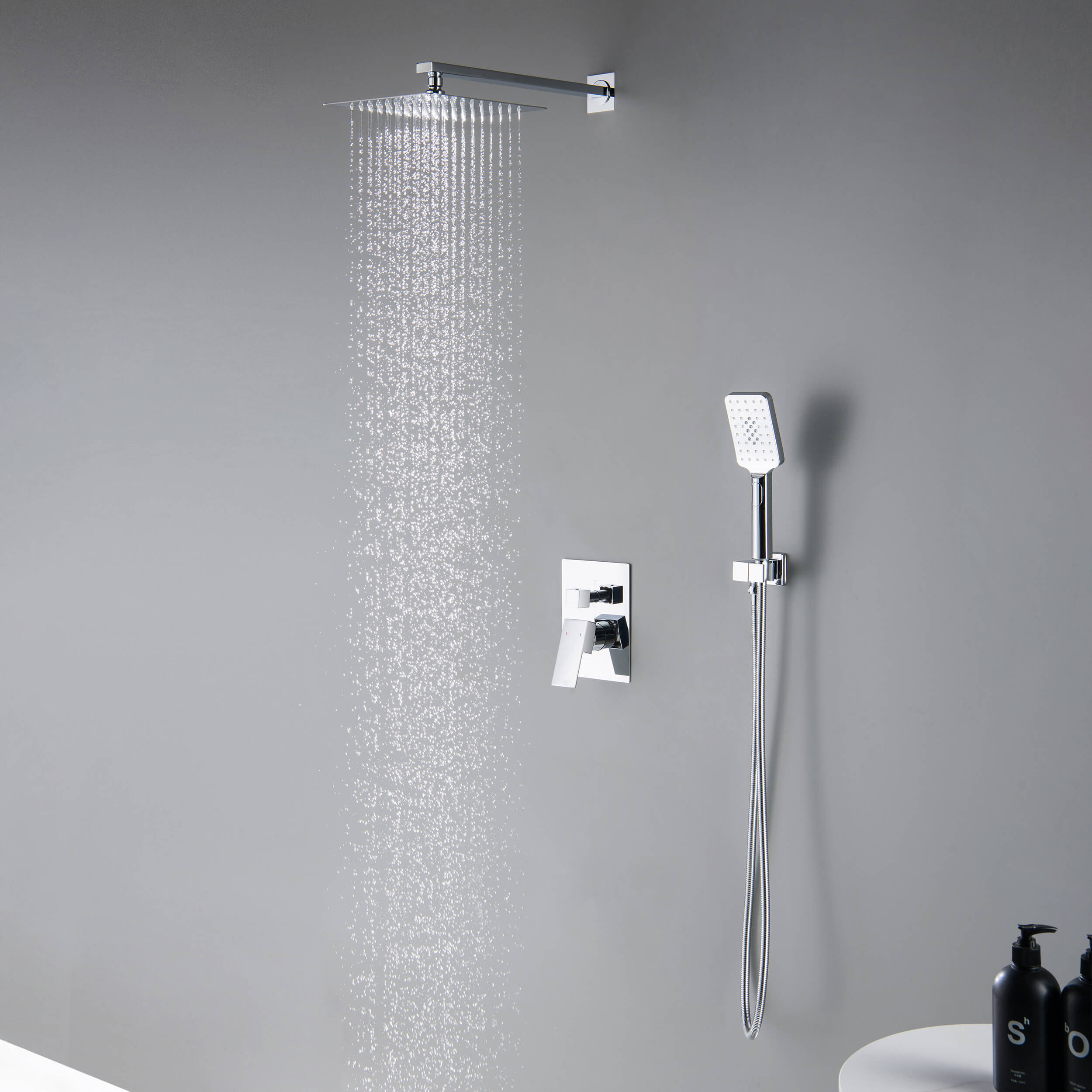Quadra Pressure Balanced 2-Function Wall Mount Shower System with Rough-In Valve - CSF-4005