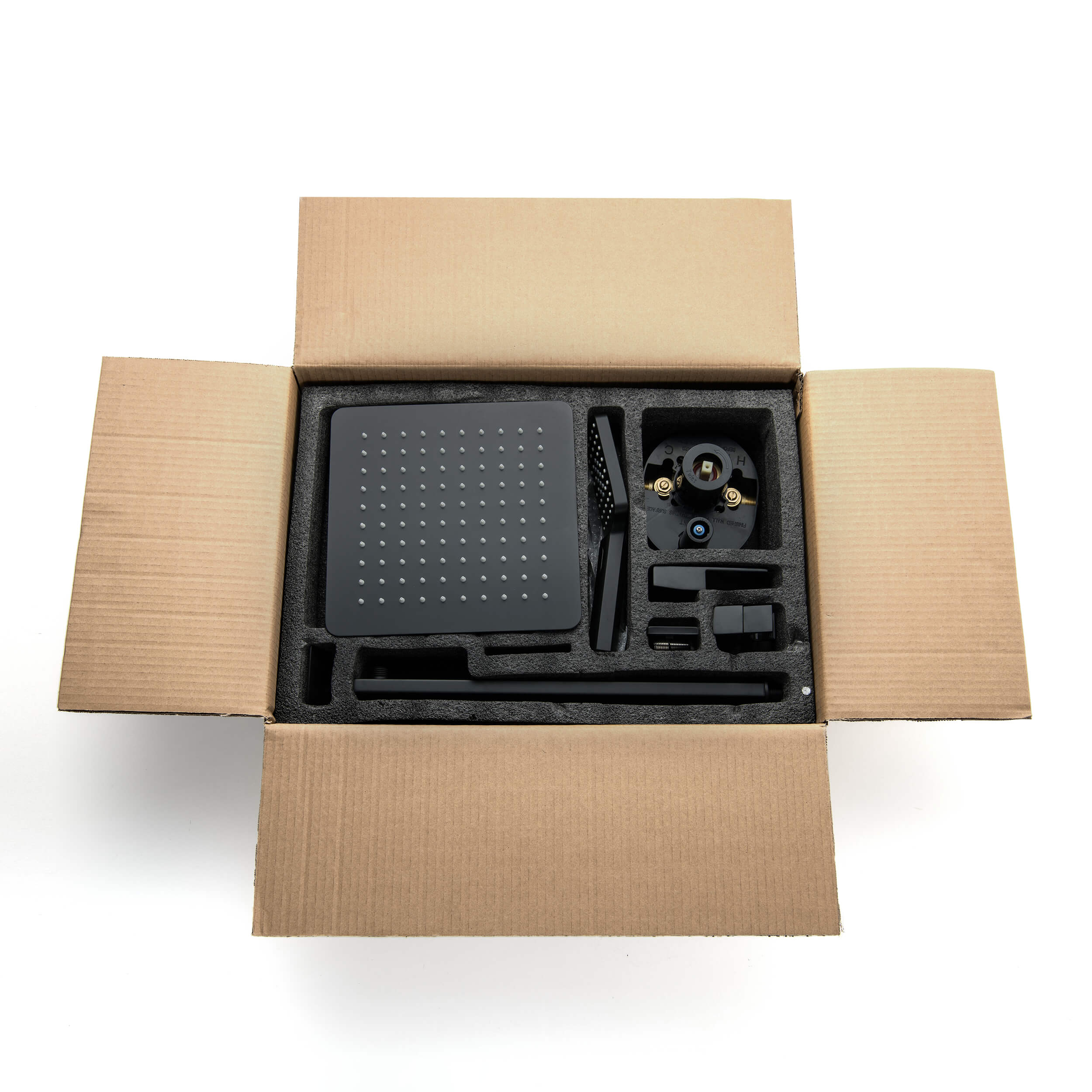 Quadra Pressure Balanced 3-Function Wall Mount Shower System with Rough-In Valve - CSF-4006