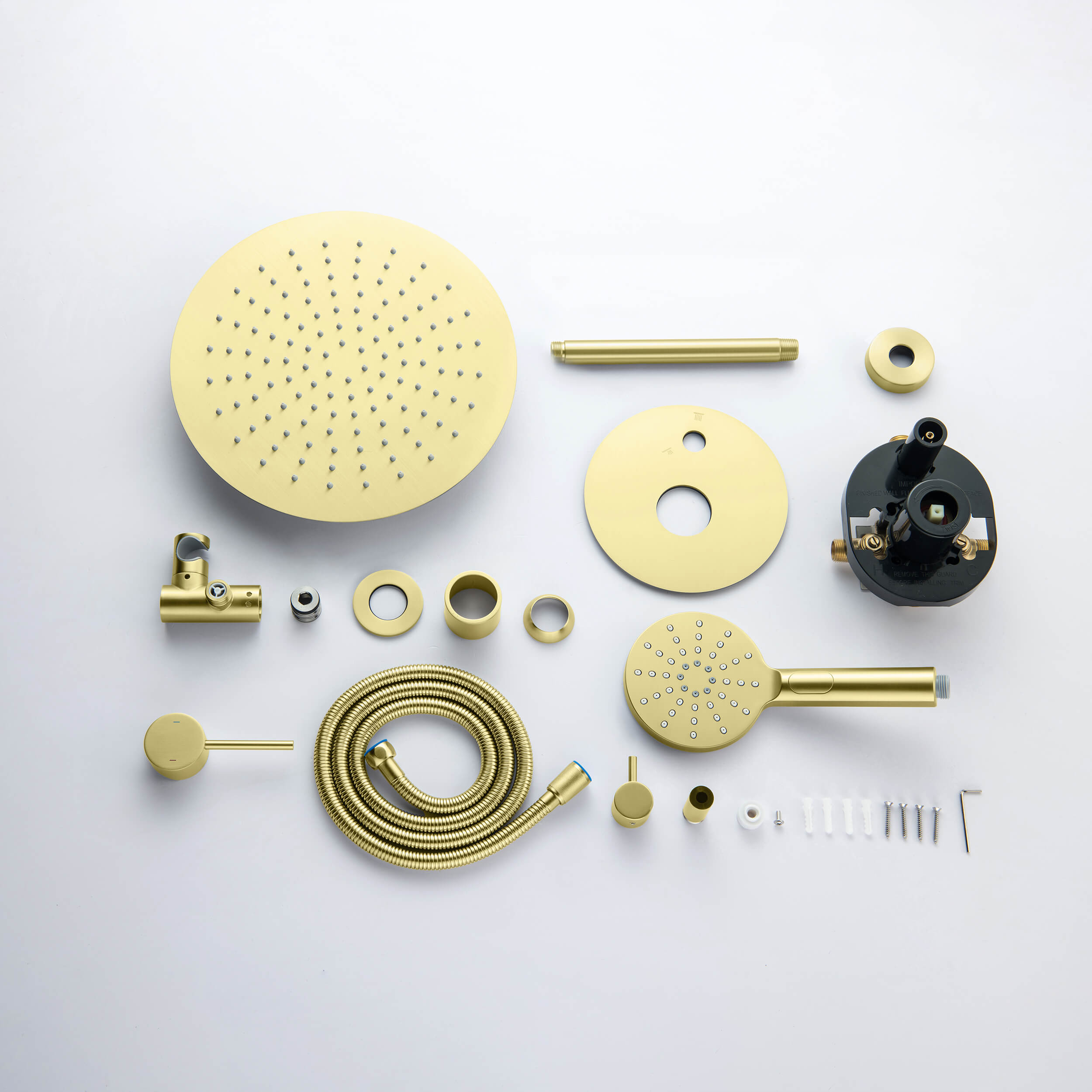 Halo Pressure Balanced 2-Function Ceiling Mount Shower System with Rough-in Valve - CSF-4008